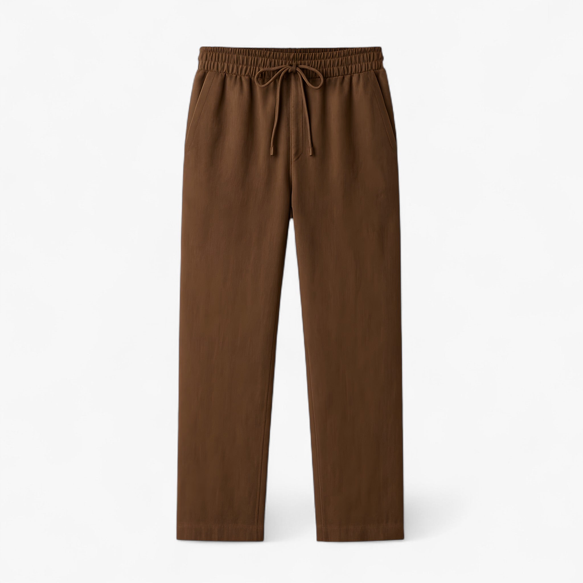Pantaloni in lino morbidi e comodi con coulisse - Marrone - comodi coulisse lino mode printemps été morbidi pantalon baggy homme pantalon chic et décontracté pantalon confortable pantalon en lin pantalon léger été pantalon respirant pantaloni pantaloni lino pants style décontracté vêtement décontracté masculin vêtements en lin - Concept Palermo