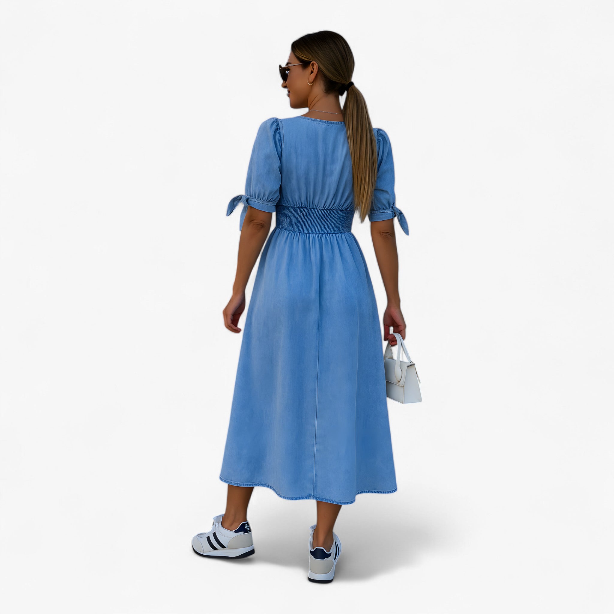 Abito Brillante in Denim Donna - - abito abito brillante brillante denim donna dresses - Concept Palermo