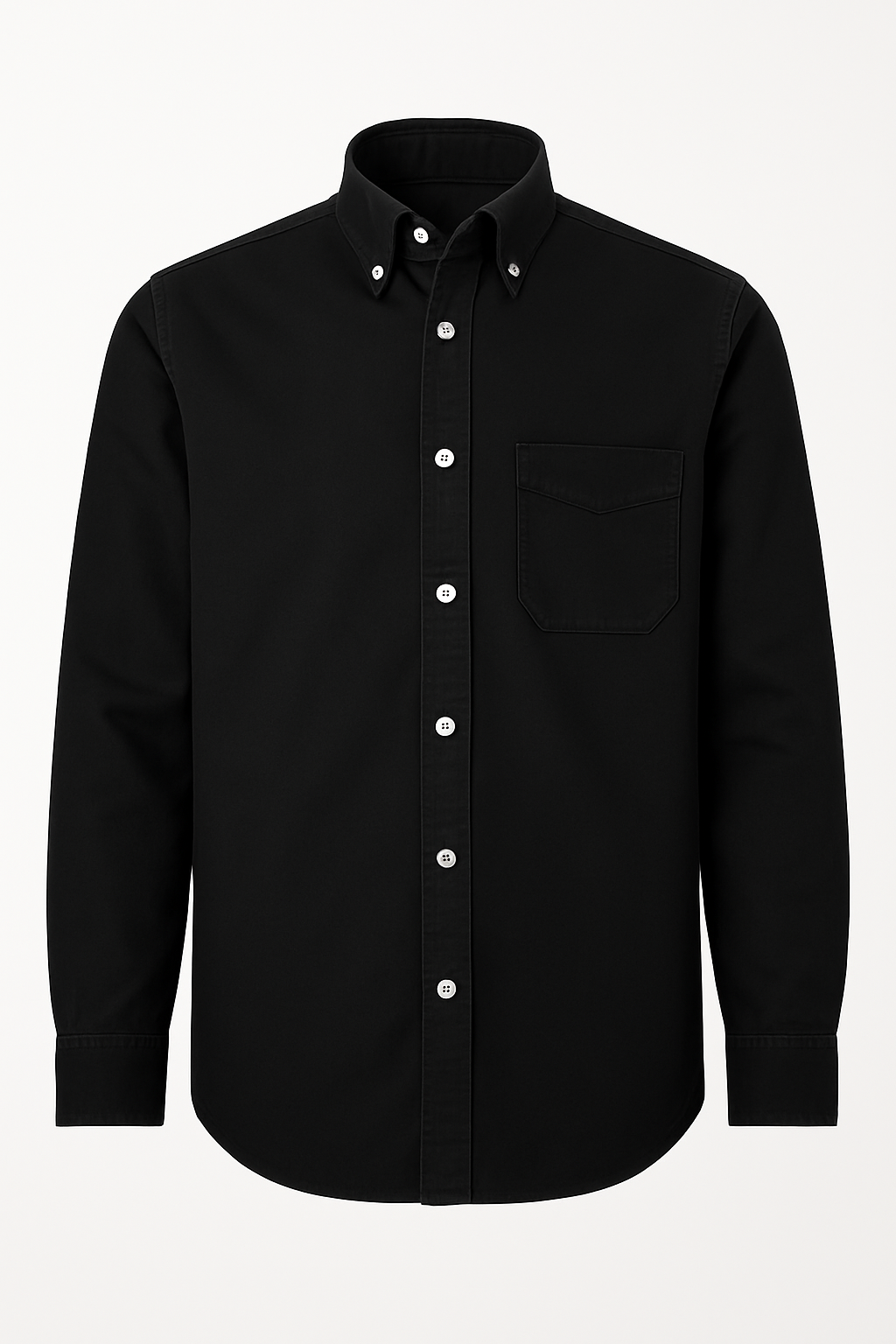 Camicia classica in cotone a maniche lunghe – Stile senza tempo in diversi colori - Nero - camicia camicia classica classica colori cotone diversi lunghe maniche men's polo men's polo shirt Shirts und Polos - Concept Palermo