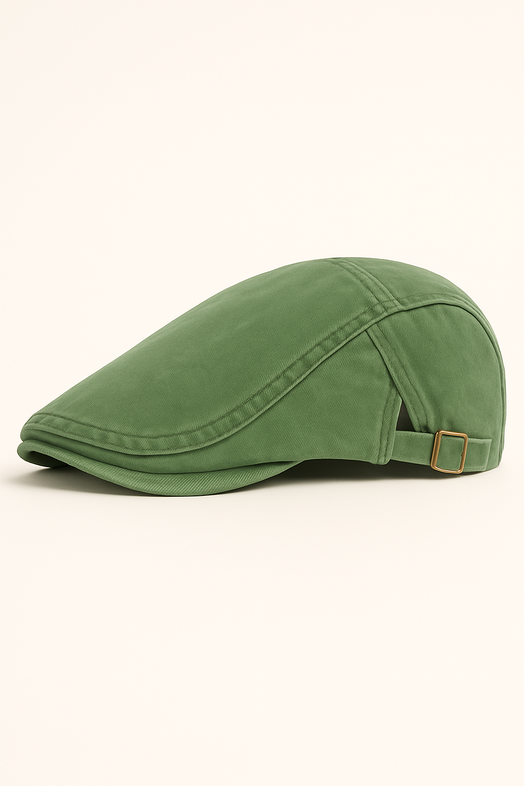 Classico berretto piatto in cotone lavato, regolabile, stile vintage, da giornalaio Uomo - Verde - berretto berretto piatto cotone giornalaio hat hats lavato Mens hat piatto regolabile summer hat sun hat Sun Hats - Concept Palermo