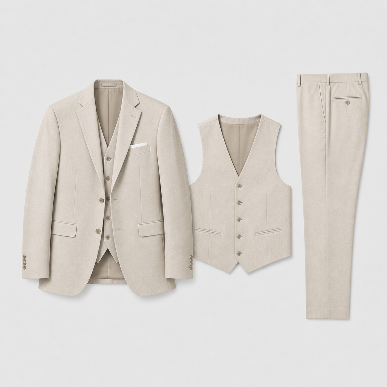 Completo Tre Pezzi da Uomo Slim-Fit Set Business di Lusso - - abito tre pezzi bruiloft outfit comfortabel completo uomo driedelig pak elegant feestkleding formeel gala outfit heren heren mode heren pak Herfst knitwear Lente luxe pak sets Sets heren Slim Fit smart casual stijlvol tijdloos veelzijdig verzorgde uitstraling vesten Vesten heren Winter zakelijke kleding - Concept Palermo