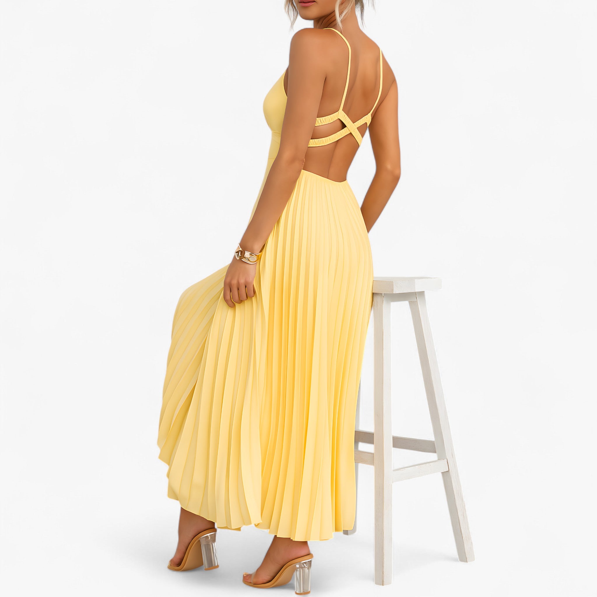 Il Vestito del Tramonto Oro Donna - - donna dresses tramonto vestito vestito tramonto - Concept Palermo