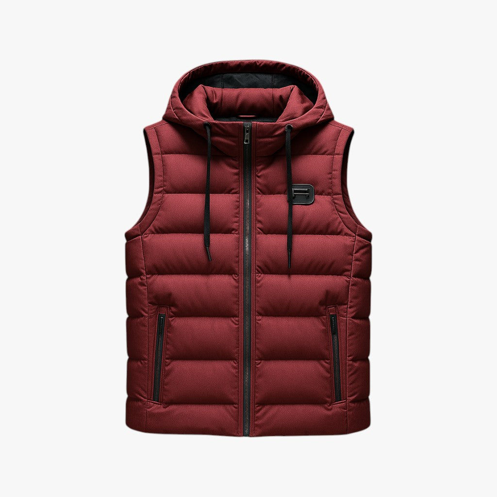 Gilet Invernale - Spessore Morbido per Massimo Comfort Pelle Uomo - Rosso - Alltagskleidung Bequeme Passform comfort Freizeitkleidung gilet gilet invernale Herbstmode Herrenmode invernale Jacken Klassisches Design massimo men's coats & jackets Oberbekleidung pelle spessore Stilvoller Look Warme Jacke Wintermantel - Concept Palermo