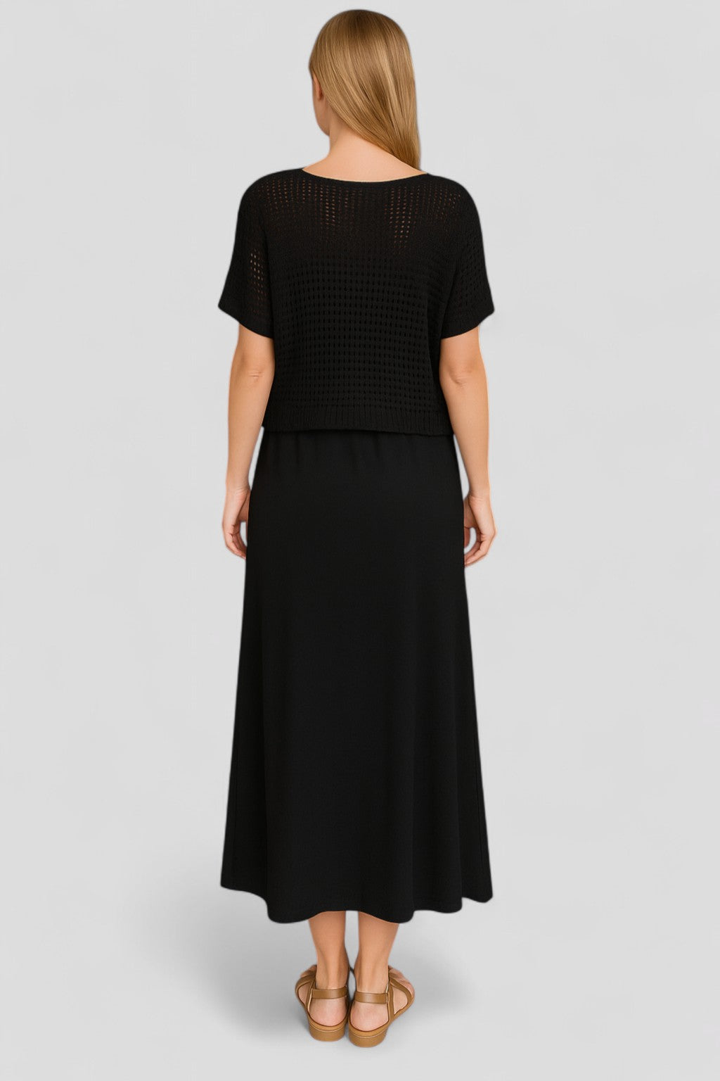 Abito Estivo Donna Midi Elegante in Lino Floreale per Cerimonia - - abbigliamento donna abito abito elegante abito estivo donna dresses estivo fashion summer midi moda estate outfit estivo stile estivo vestito fresco - Concept Palermo