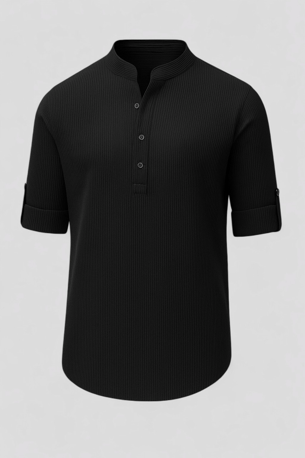 Camicia Uomo Estiva e Confortevole - Nero - abbigliamento casual uomo abbigliamento elegante uomo camicia camicia comoda camicia estiva uomo camicia per lavoro camicia per ogni occasione camicia traspirante camicia uomo confortevole estiva look raffinato men's top clothes stile versatile taglie uomo S-5XL uomo - Concept Palermo