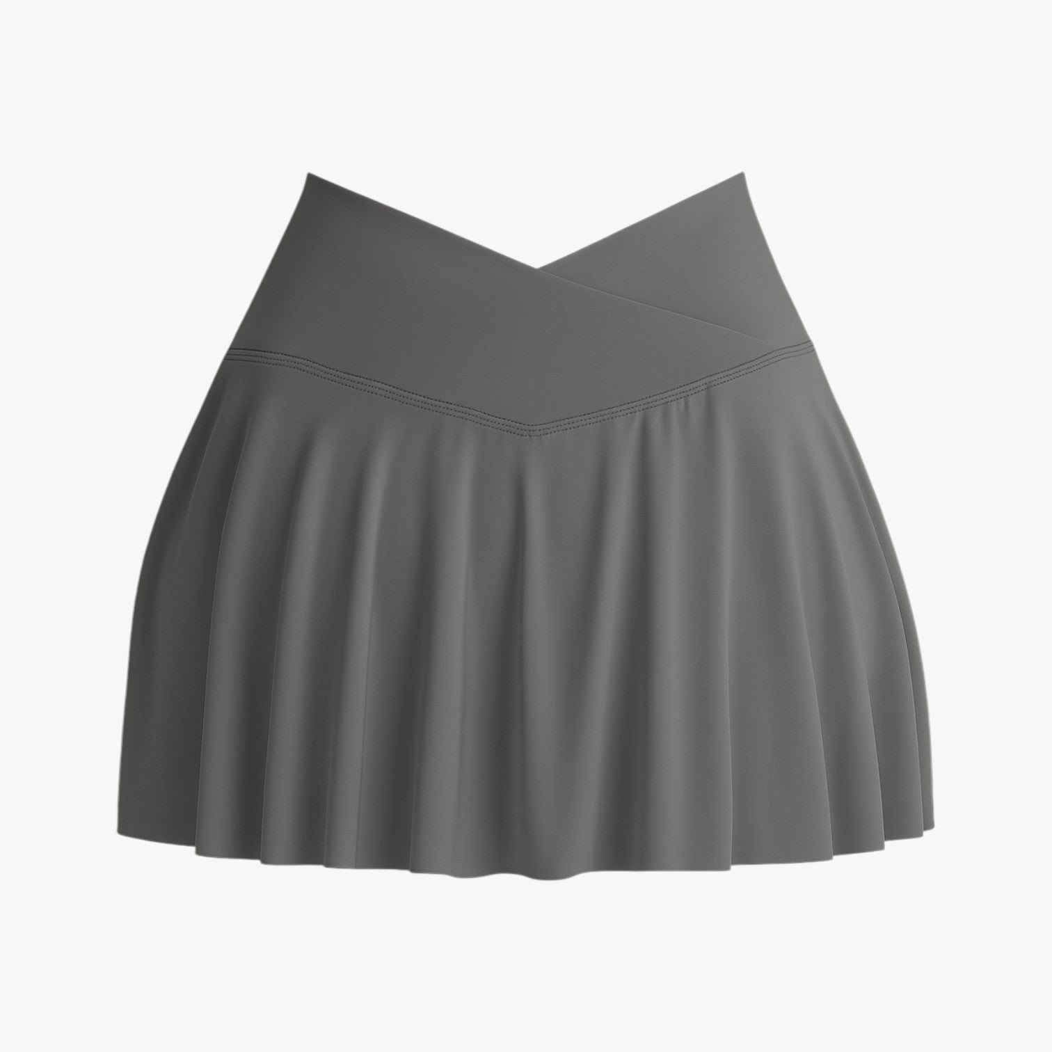 Gonna sportiva elasticizzata con shorts integrati Donna - Grigio S - clara | gonna sportiva elasticizzata con shorts integrati- €25 donna elasticizzata gonna gonna sportiva integrati shorts sport sportiva - Concept Palermo