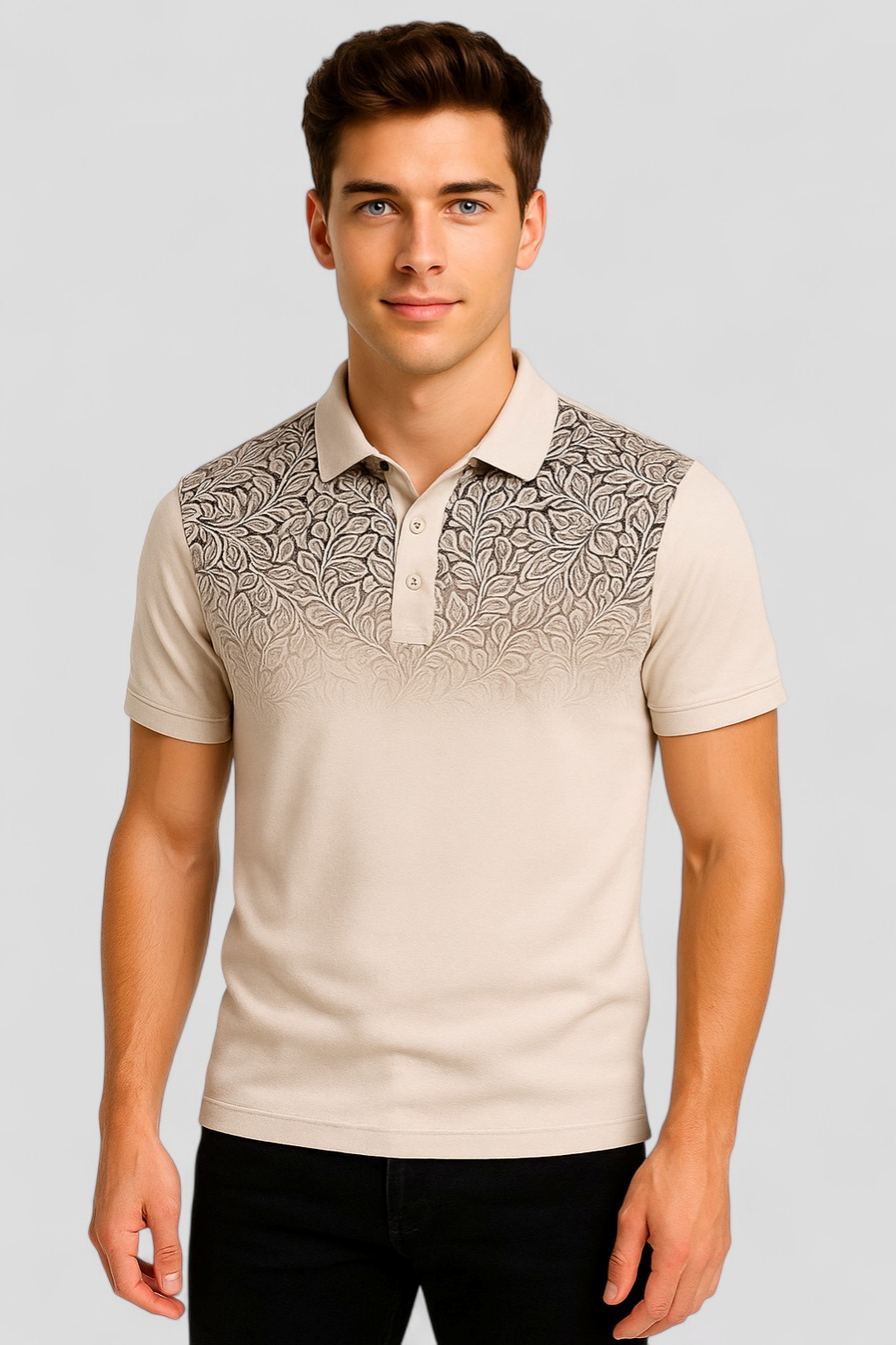 Polo Uomo Manica Corta Estiva Stile Gradiente Cotone - - abbigliamento casual uomo camicia estiva corta cotone estiva gradiente manica men's top clothes polo polo comfort e traspirabilità polo cotone misto polo estiva uomo polo lavabile in lavatrice polo maniche corte polo moda estate polo stampa gradiente polo trendy polo uomo - Concept Palermo
