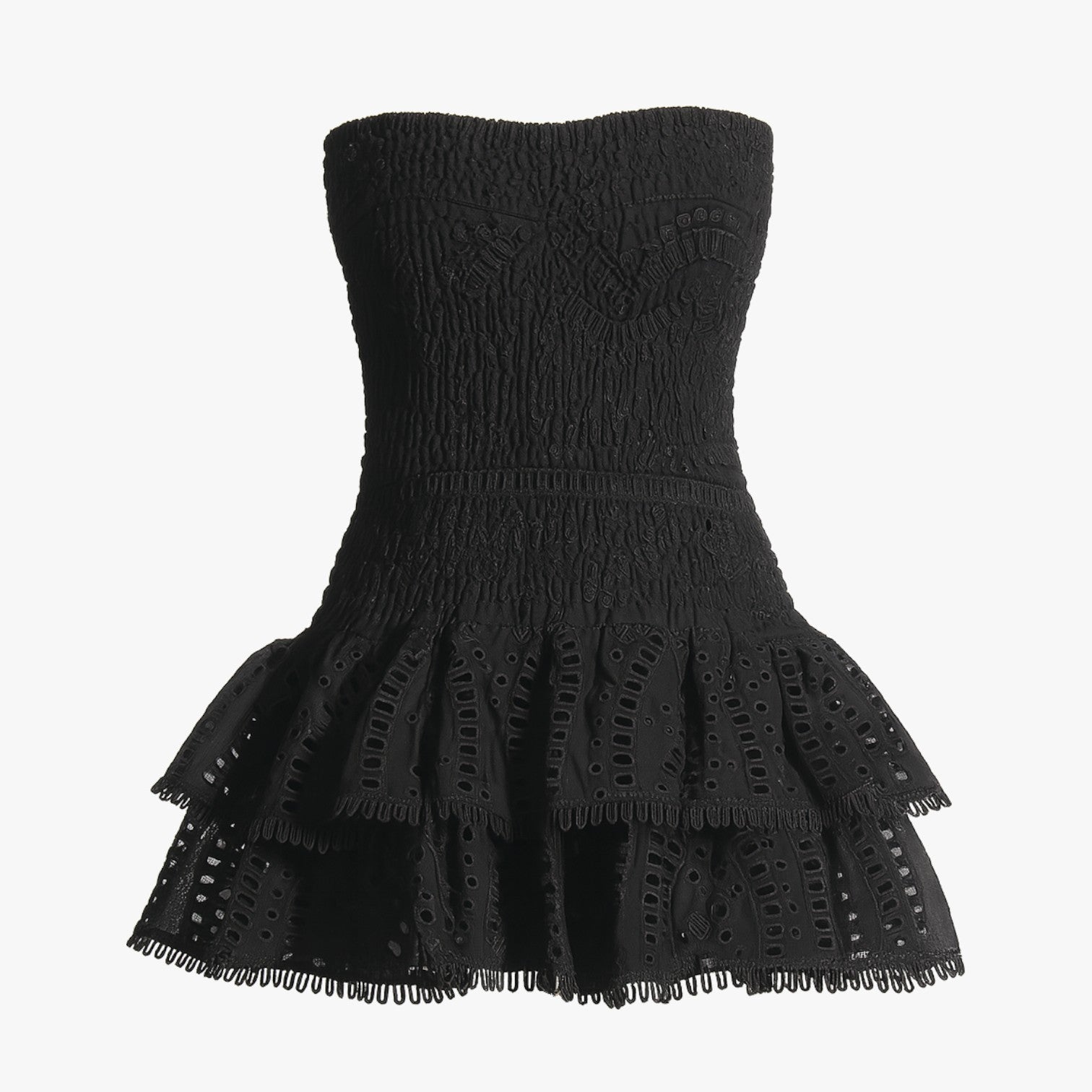 Vestito senza spalline snellente con scollature Donna - NERO - donna dresses scollature snellente spalline vestito vestito spalline - Concept Palermo