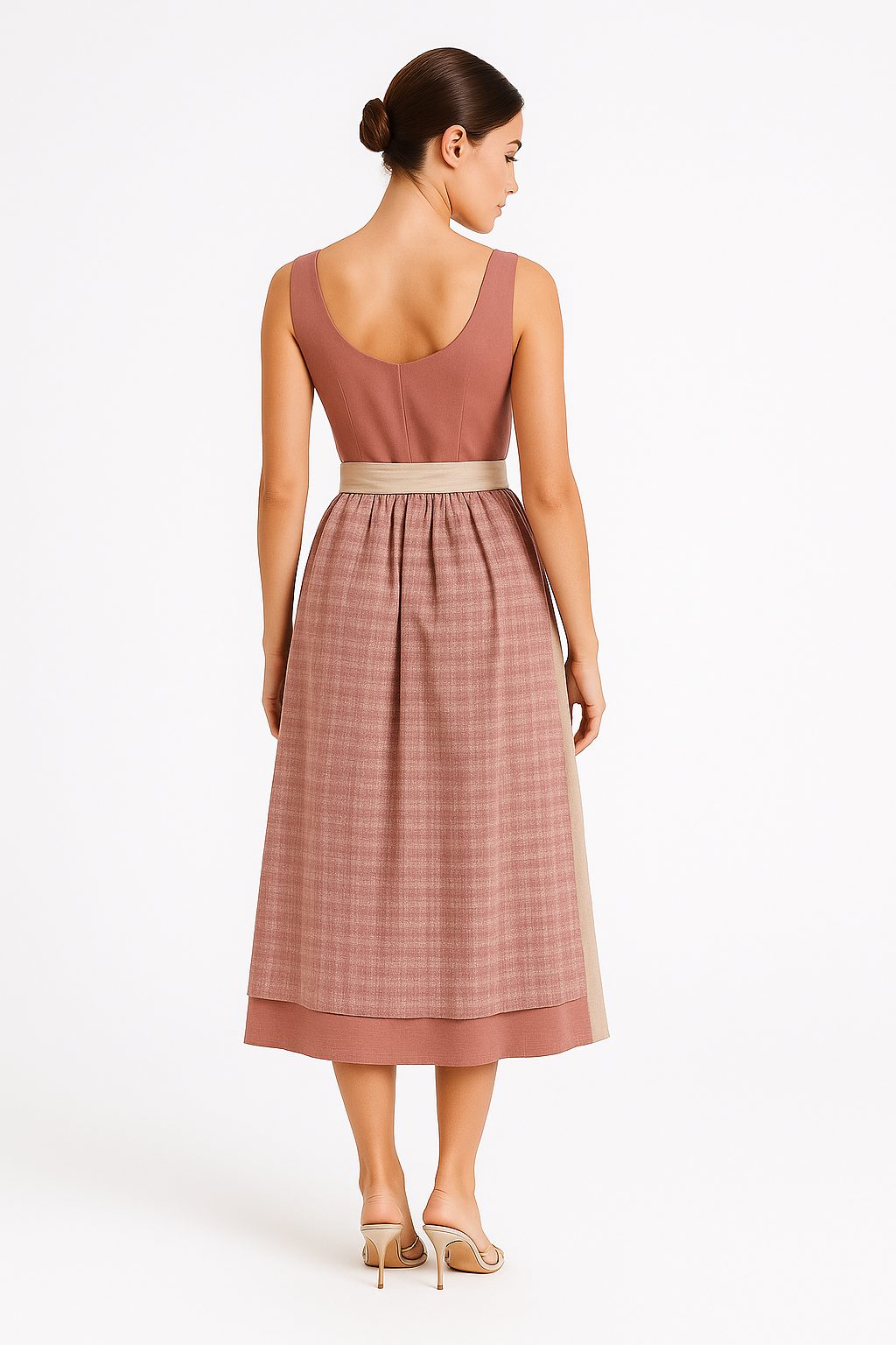 Vestito midi tradizionale con fiocco e dettagli retrò Donna - - dettagli donna dresses fiocco Frauen Kleider midi retr Summer tradizionale vestito - Concept Palermo