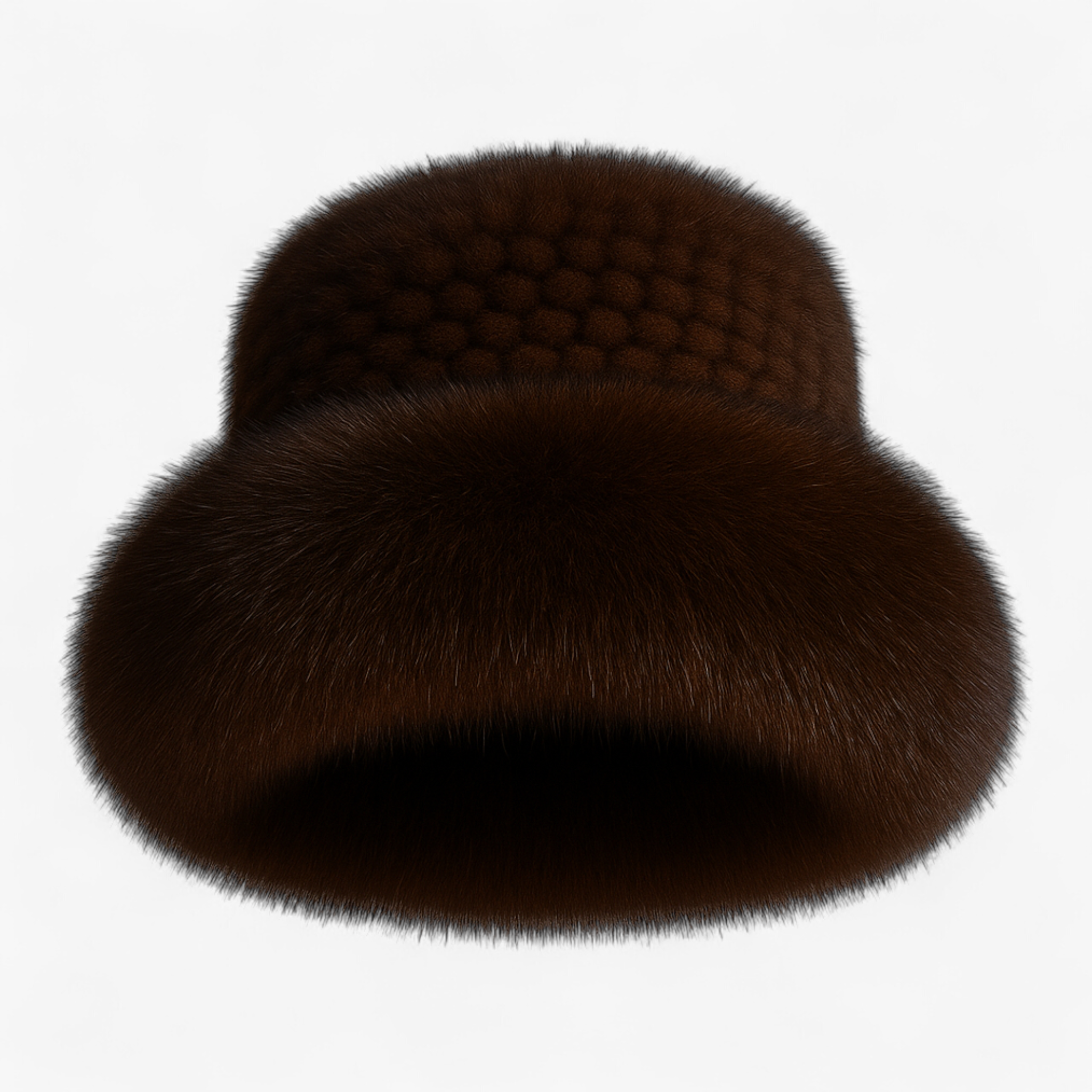 Cappello Donna Invernale in Pelliccia - Marrone - accessorio elegante berretto di lusso cappelli invernali da donna cappello cappello caldo cappello da donna cappello di pelliccia cappello di visone cappello di volpe cappello donna cappello fatto a mano cappello invernale donna invernale moda inverno pelliccia - Concept Palermo