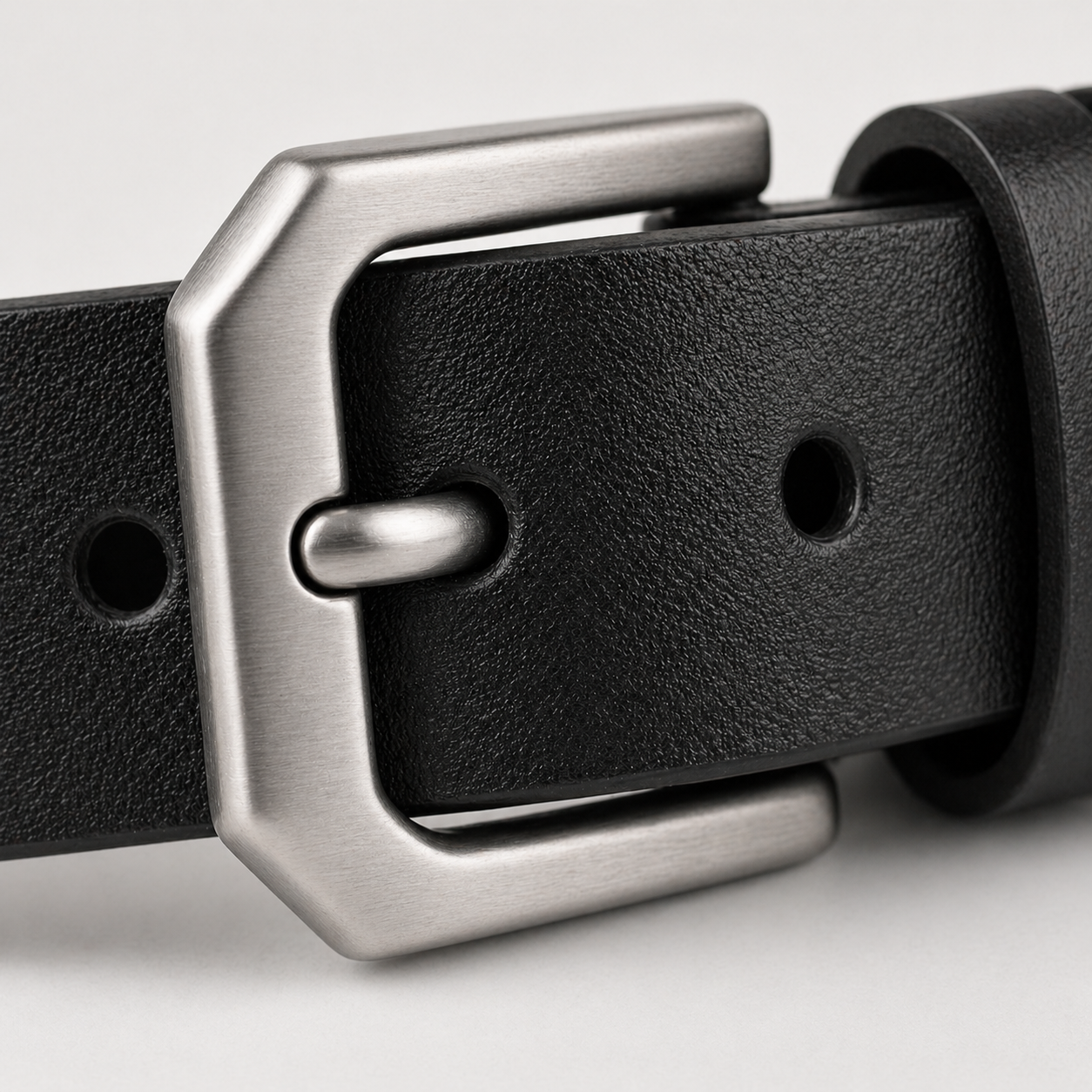 Cintura Uomo in Vera Pelle Nera per Jeans, Elegante e Resistente - - Belts belts for men cintura cintura pelle jeans Mens belt pelle pregiata uomo - Concept Palermo