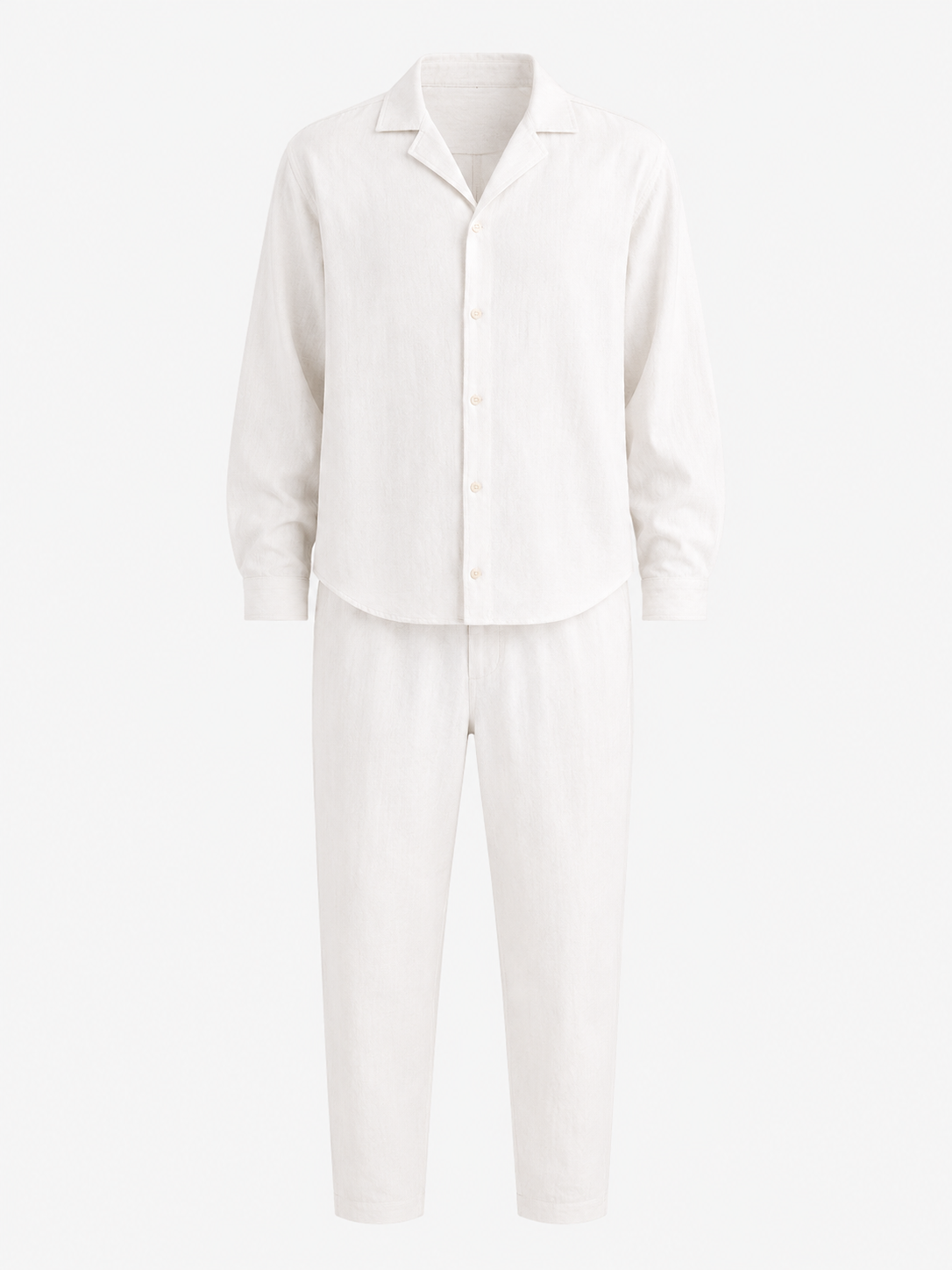 Completo Uomo Casual Estivo in Cotone - Camicia e Pantaloni Leggeri Due Pezzi - - ademend broek set casual chic comfortabel completo lino cubaanse kraag dagelijks gebruik heren mode heren overhemd heren set lente zomer lichtgewicht linnen overhemd linnen set linnenset losse pasvorm luchtig minimalistisch overhemd set relaxte pasvorm set uomo smart casual stile estivo strand stijl tijdloos vakantie stijl veelzijdig zomer overhemd zomer set zomers - Concept Palermo