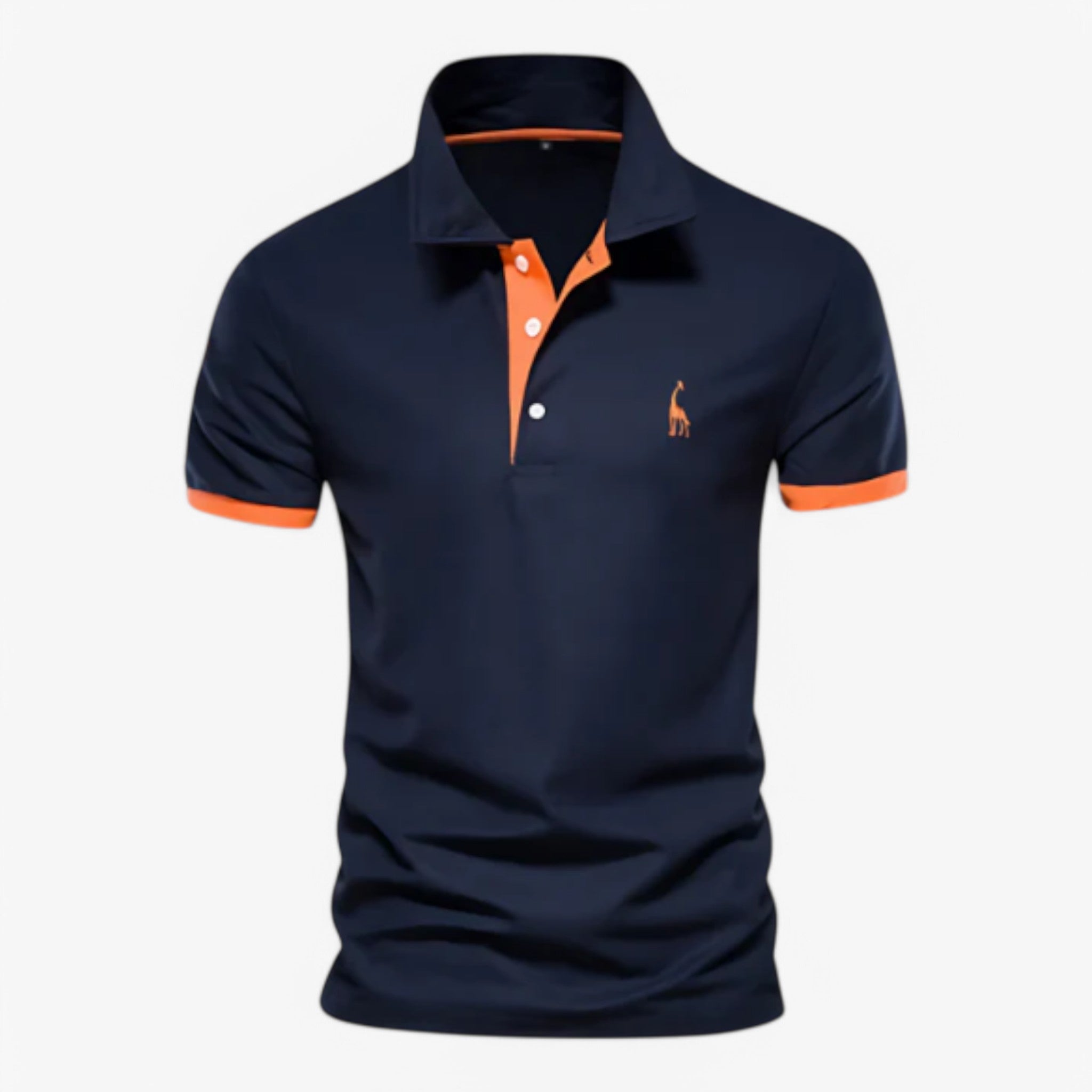 Polo Uomo Maniche Corte in Cotone Slim Fit - Vari Colori e Taglie - Blu scuro - corte maniche Men men's top men's top clothes polo polo uomo sale uomo - Concept Palermo