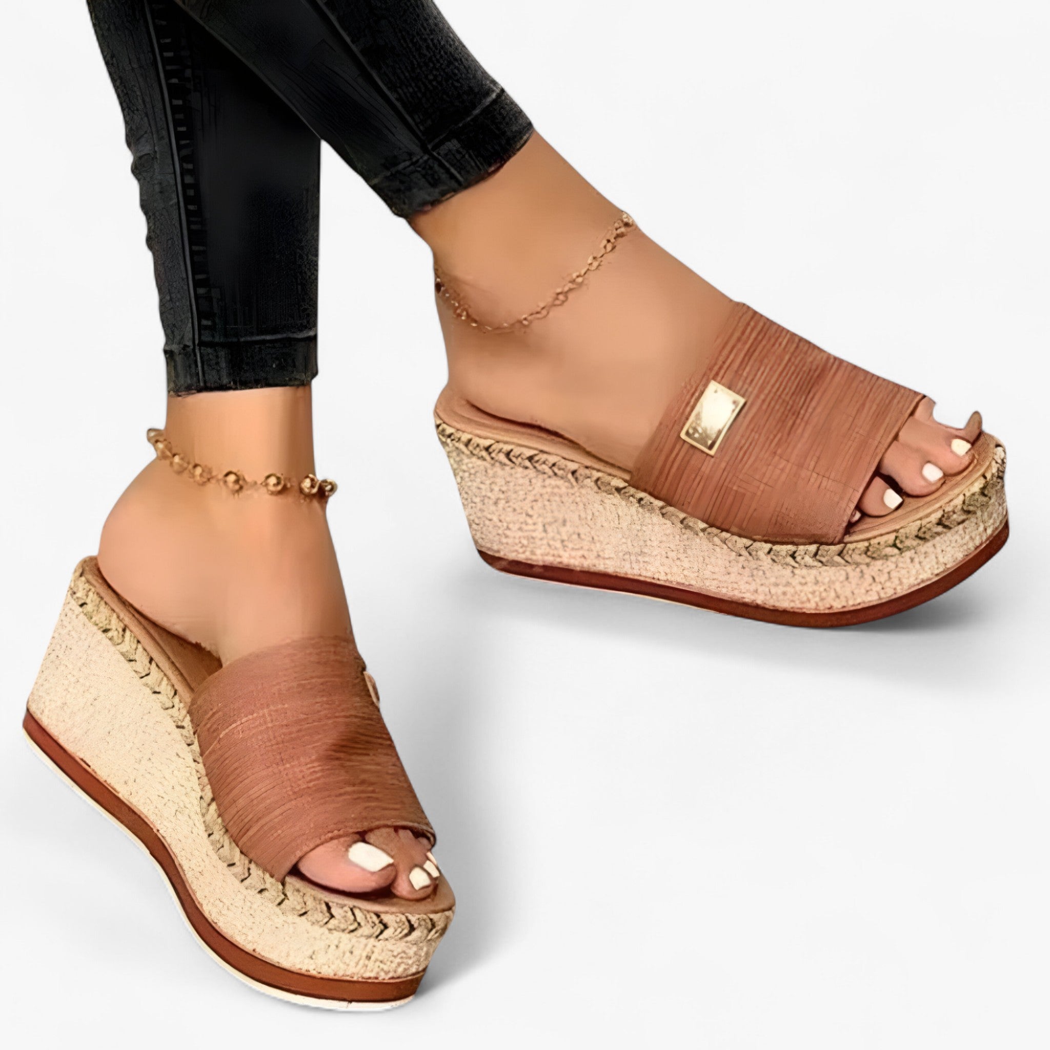 Alsidige espadrille-sandaler