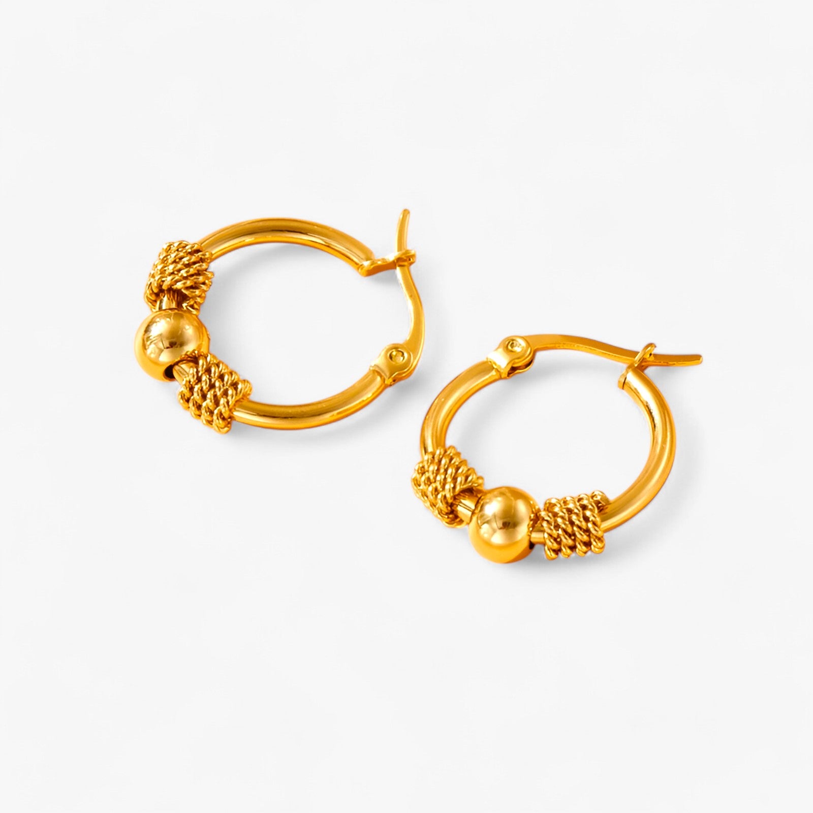 Hule vævede guldøreringe - - EARRINGS Earrings for Women Girls guldøreringe hule hule vævede jewelry New Fashion Earrings vævede - Concept Palermo