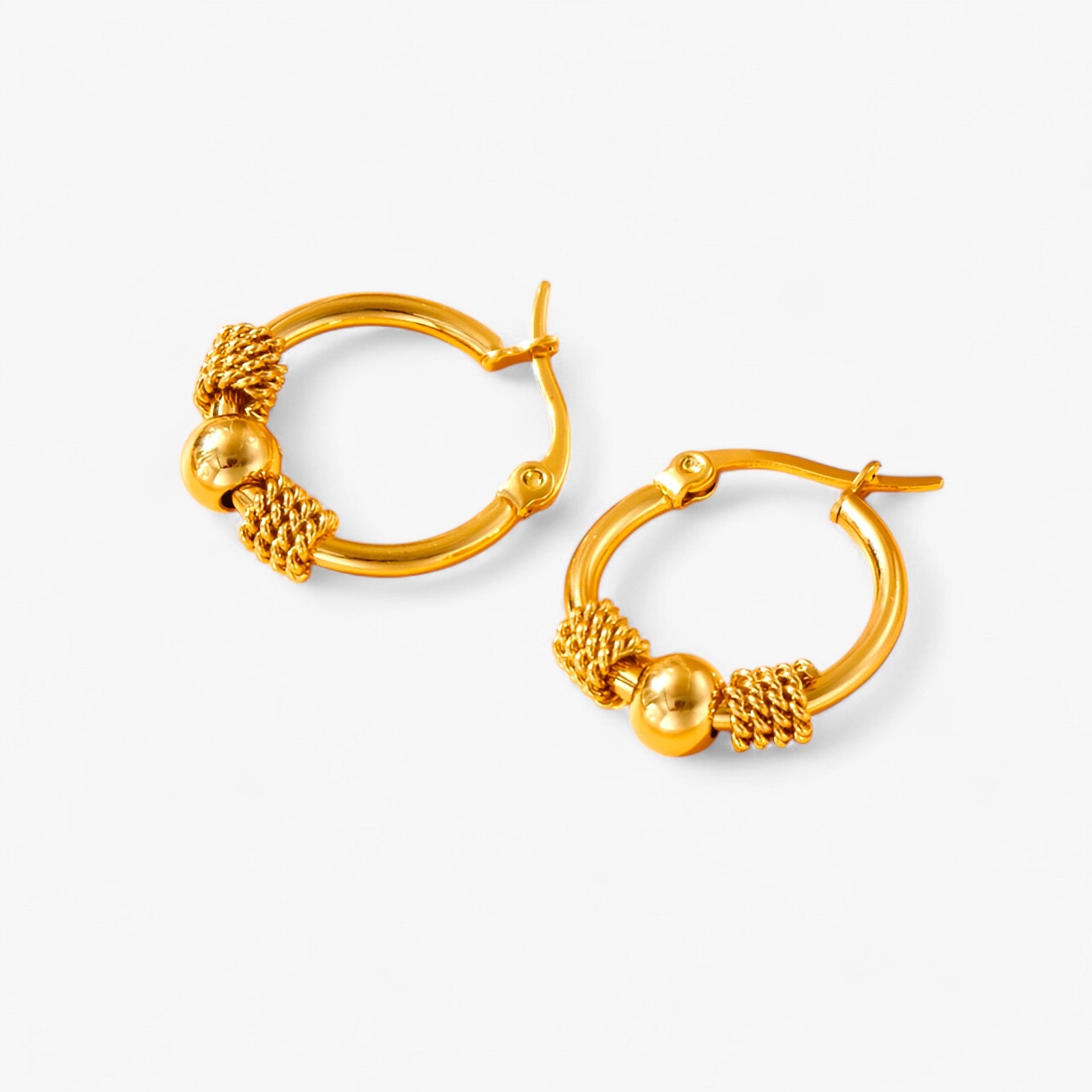 Hule vævede guldøreringe - - EARRINGS Earrings for Women Girls guldøreringe hule hule vævede jewelry New Fashion Earrings vævede - Concept Palermo