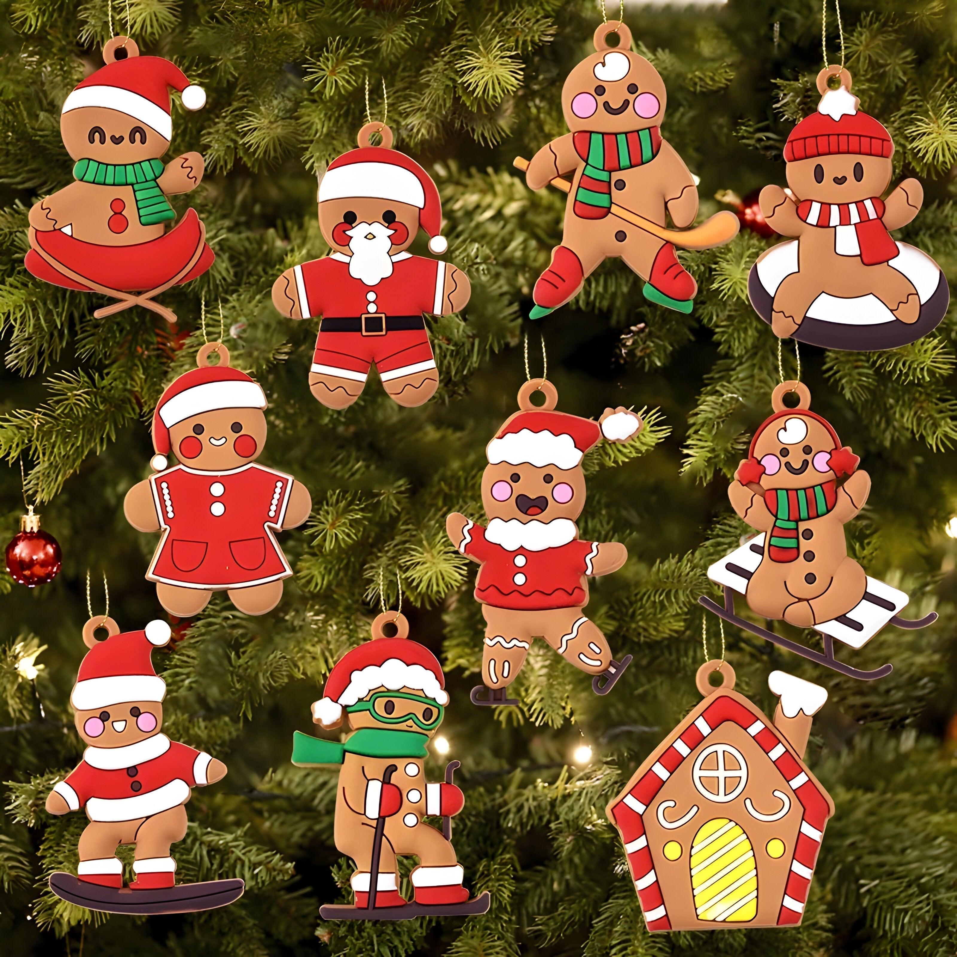 Decorazioni Albero di Natale Omino di Pan di Zenzero - - addobbi albero addobbi colorati albero decorazione Natale decorazioni decorazioni albero decorazioni festivi decorazioni natalizie decorazioni per ghirlande decorazioni stagionali grucce albero Natale natale omino ornamenti di natale pan di zenzero regali Natale zenzero - Concept Palermo