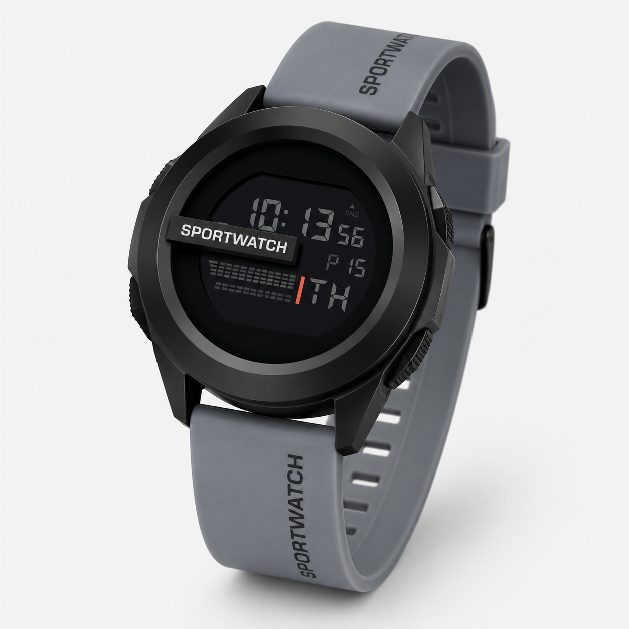 Orologio Digitale Sportivo Uomo Nero Impermeabile 5ATM, Cinturino Silicone - Grigio - accessoires affidabile avventura digitale digitale impermeabile horloges impermeabile ogni uomo watches - Concept Palermo