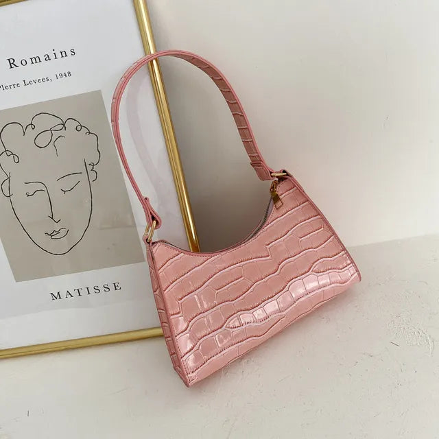 INGE - Borsa a tracolla in pelle stile retrò da donna - Rosa - Bags borsa donna handbags inge pelle retr Shoulder Bags stile tracolla Women's handbags - Concept Palermo