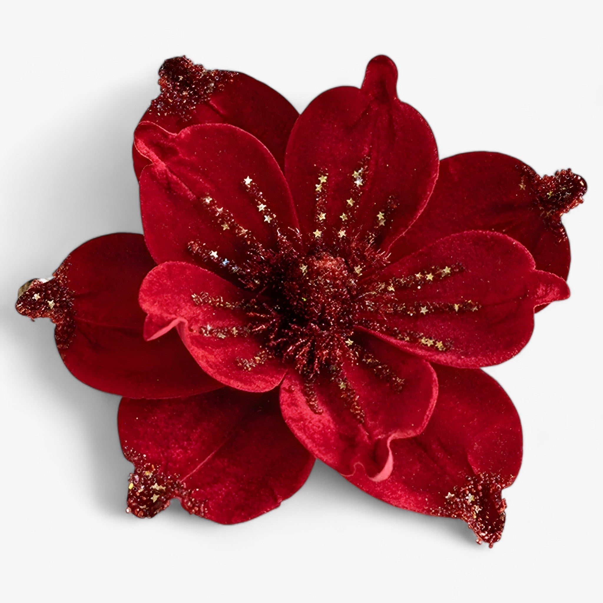 Fiori Artificiali Natalizi Rossi per Decorazioni Casa e Ufficio, Set da 12 Pezzi - Rosso 8 PCS - accessori natalizi artificiali decorazioni decorazioni di Capodanno decorazioni festive decorazioni natalizie decorazioni stagionali fiori fiori artificiali fiori di Natale natalizie ornamenti per l'albero uomo - Concept Palermo