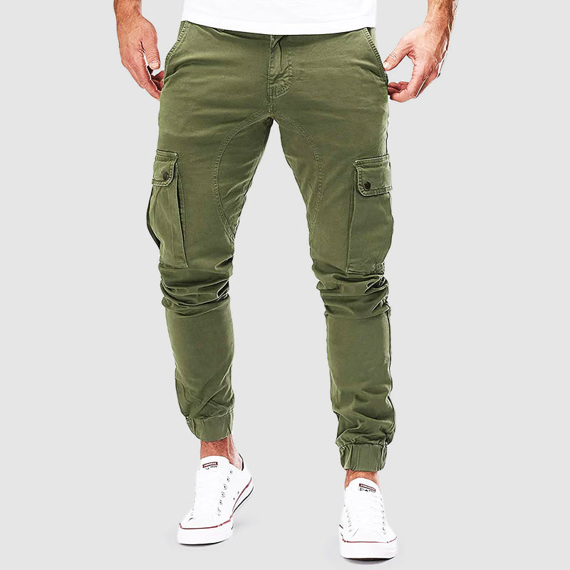 Pantaloni cargo slim da uomo - Trendy e pratici Cotone - Verde - cargo cotone Heren Hosen MÄNNER pantaloni pantaloni cargo pants pratici slim trendy - Concept Palermo