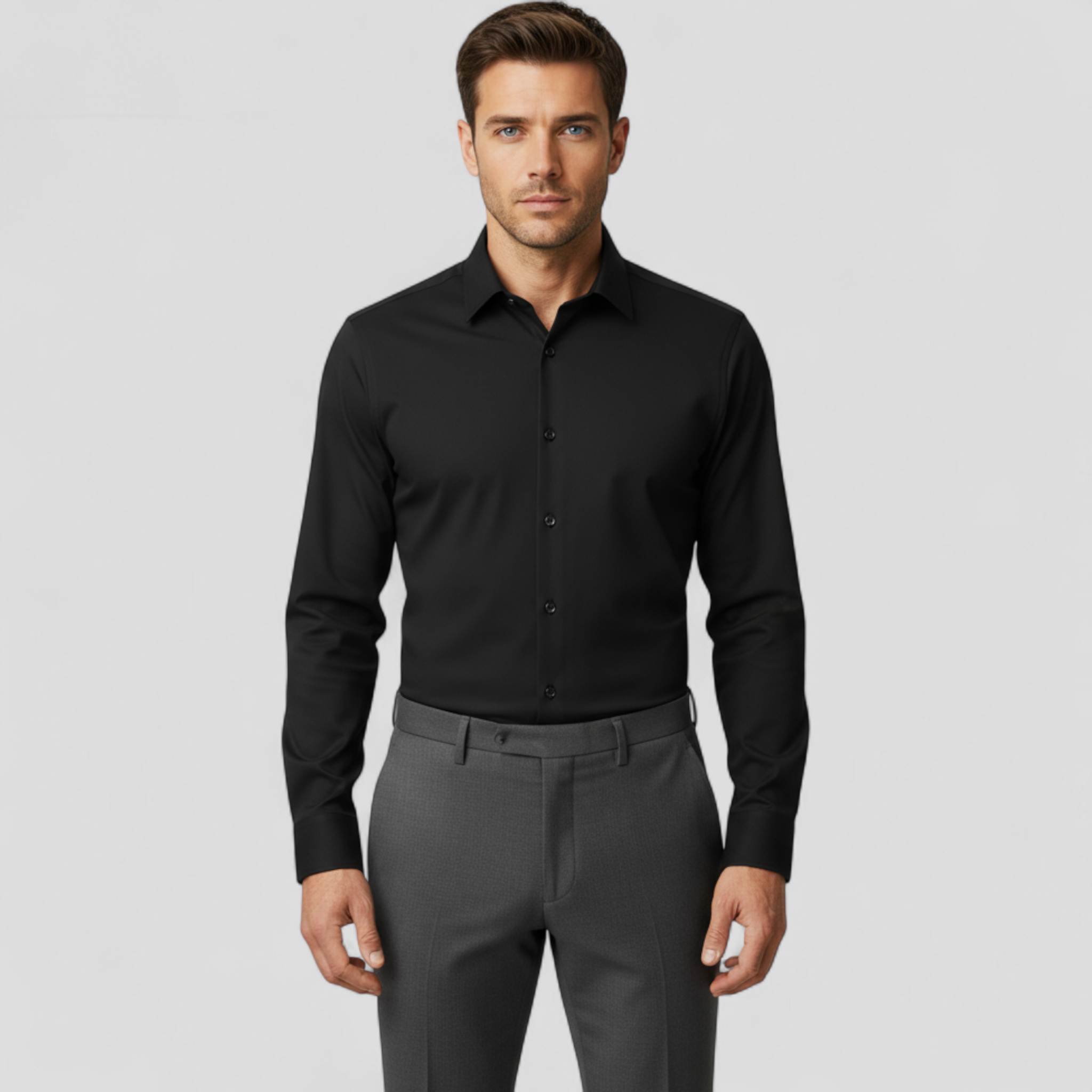 Camicia da ufficio flessibile: linee pulite con flessibilità integrata Uomo - - 10/6/2024 camicia camicia ufficio clothing flessibile flessibilità integrata linee men's top clothes pulite tshirts - Concept Palermo