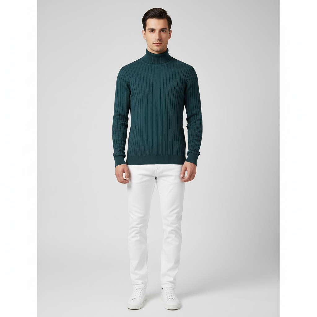 Maglione a Collo Alto da Uomo - - Clothes clothes men Clothing collo maglione maglione collo men's top clothes Sweater sweater men sweaters uomo - Concept Palermo