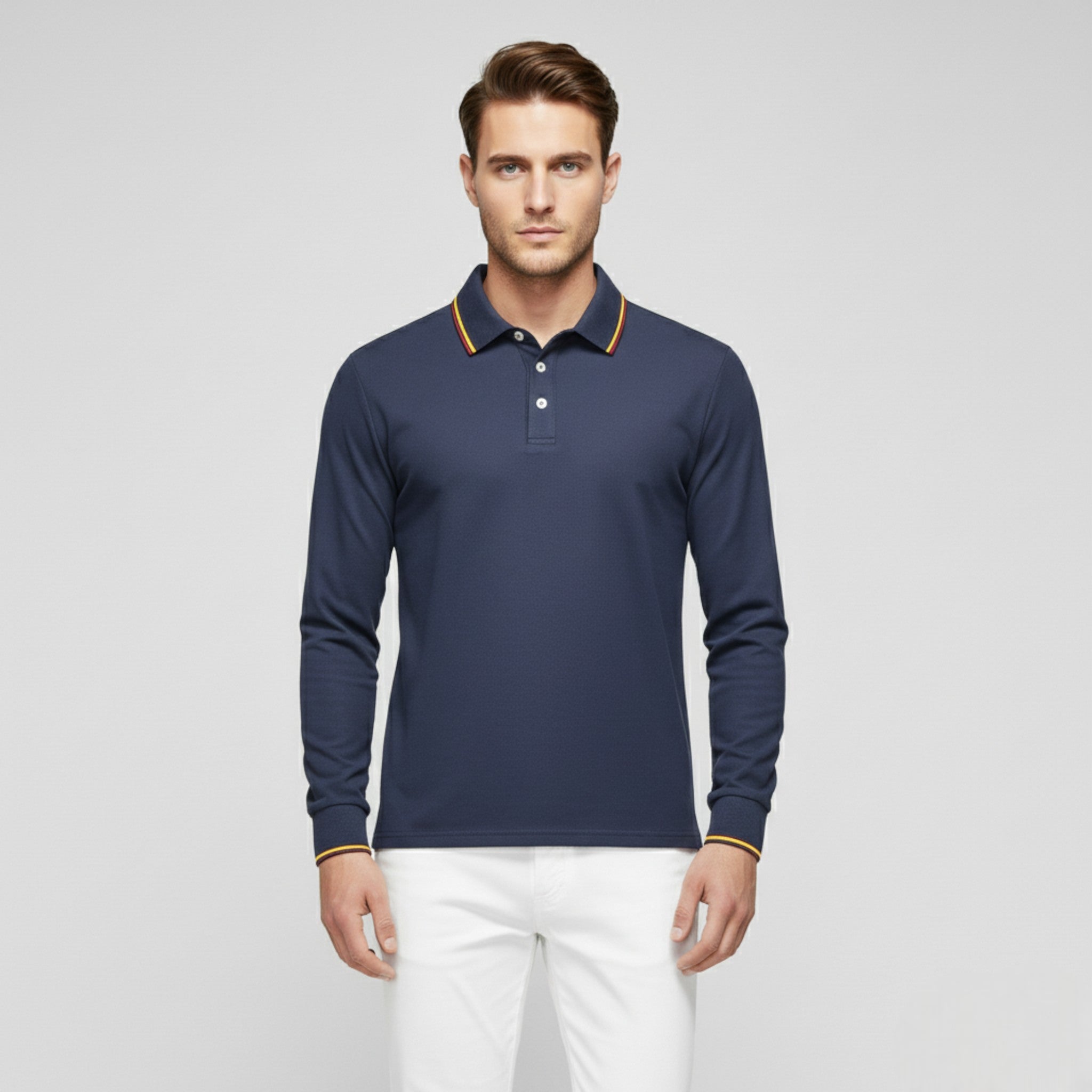 Polo da Uomo con Colletto Cotone - - Clothes clothes men Clothing colletto cotone men's top clothes polo polo uomo Sweater sweater men sweaters uomo - Concept Palermo