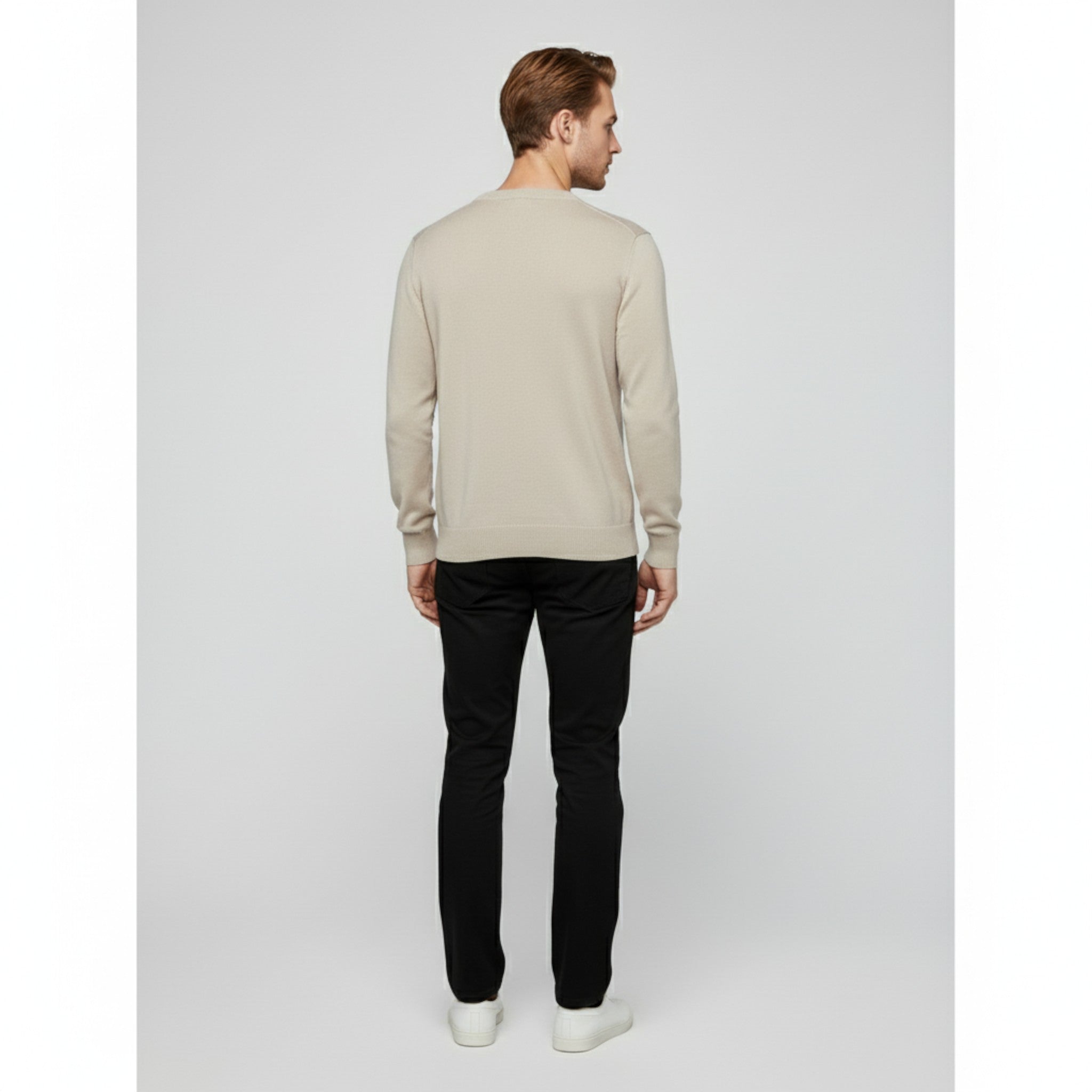 Maglione da Uomo con Scollo a V Cotone - - cotone maglione maglione uomo scollo Sweater uomo - Concept Palermo