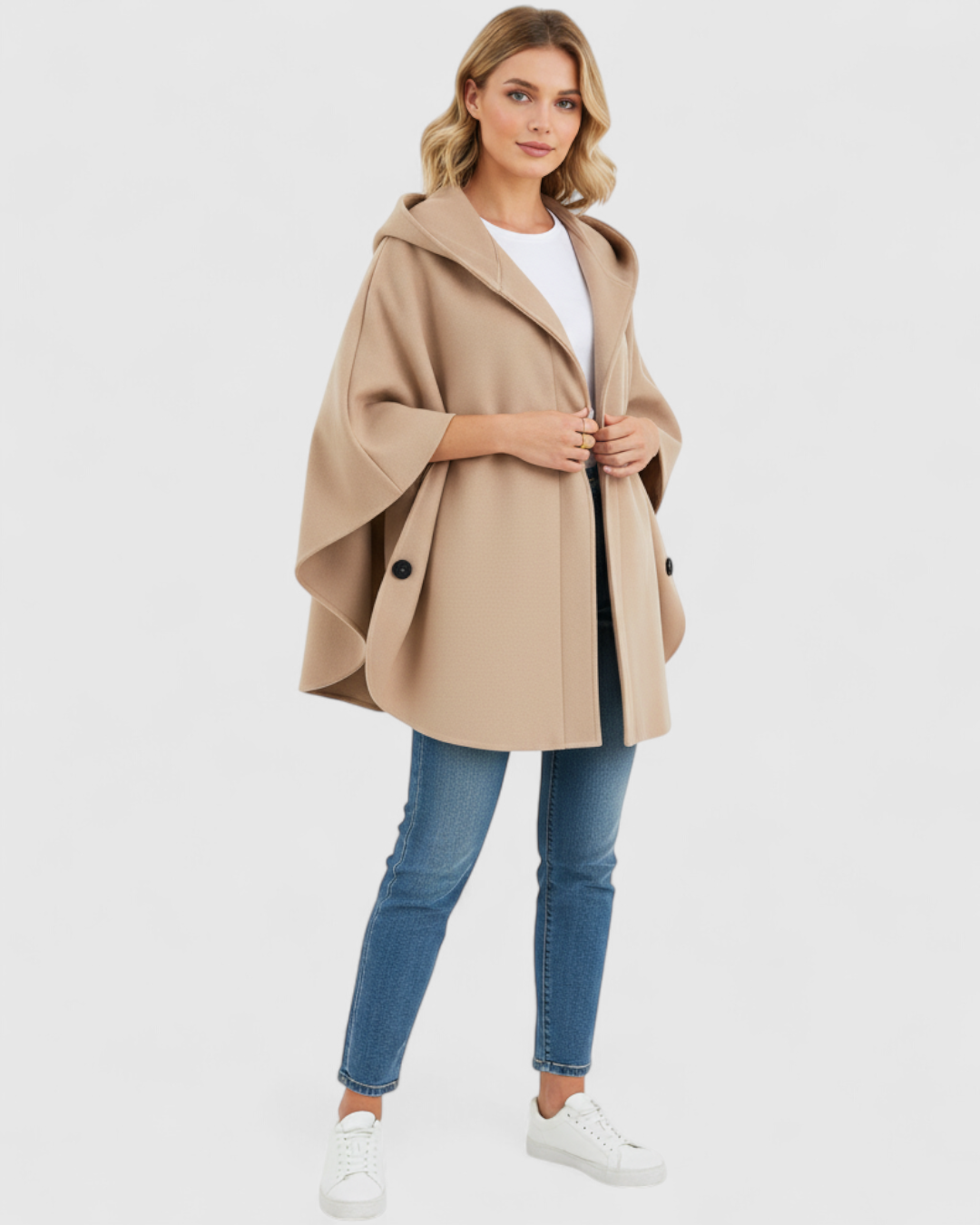 Cappotto Donna Midi in Cotone con Maniche Lunghe - Elegante e Confortevole - - abbigliamento casual cappotti cappotto cappotto colori vari cappotto con collo a revers cappotto cotone cappotto donna cappotto elegante cappotto maniche midi cappotto midi cappotto primaverile cappotto taglie grandi cotone donna maniche midi - Concept Palermo