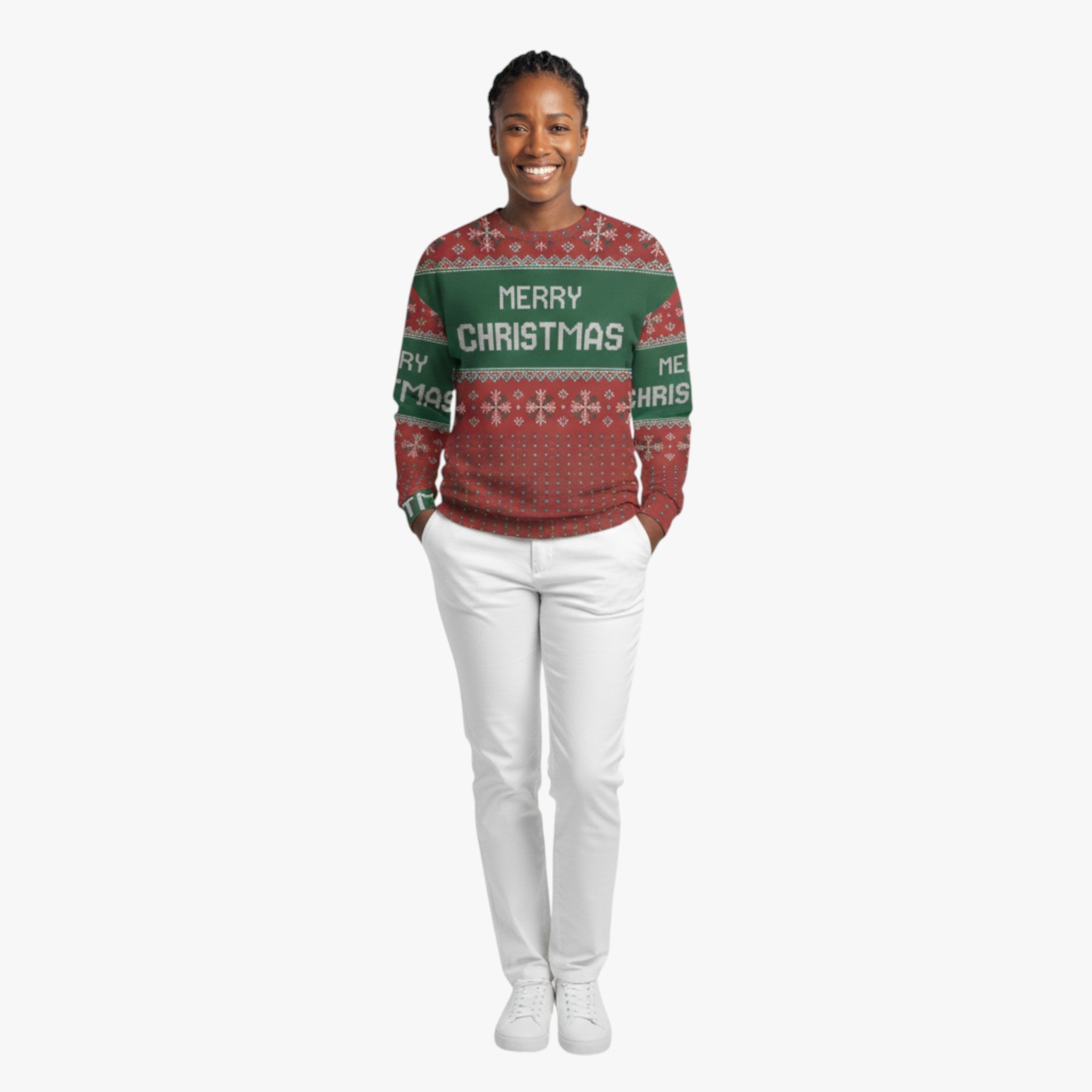 Maglione Casual Unisex con Fiocchi di Neve Charmant per uno Stile Accogliente - - 3D-print accogliente casual charmant feestdagen fiocchi kersttrui maglione maglione casual mode neve o-hals sneeuwvlokpatroon stile sweater unisex winterkleding - Concept Palermo