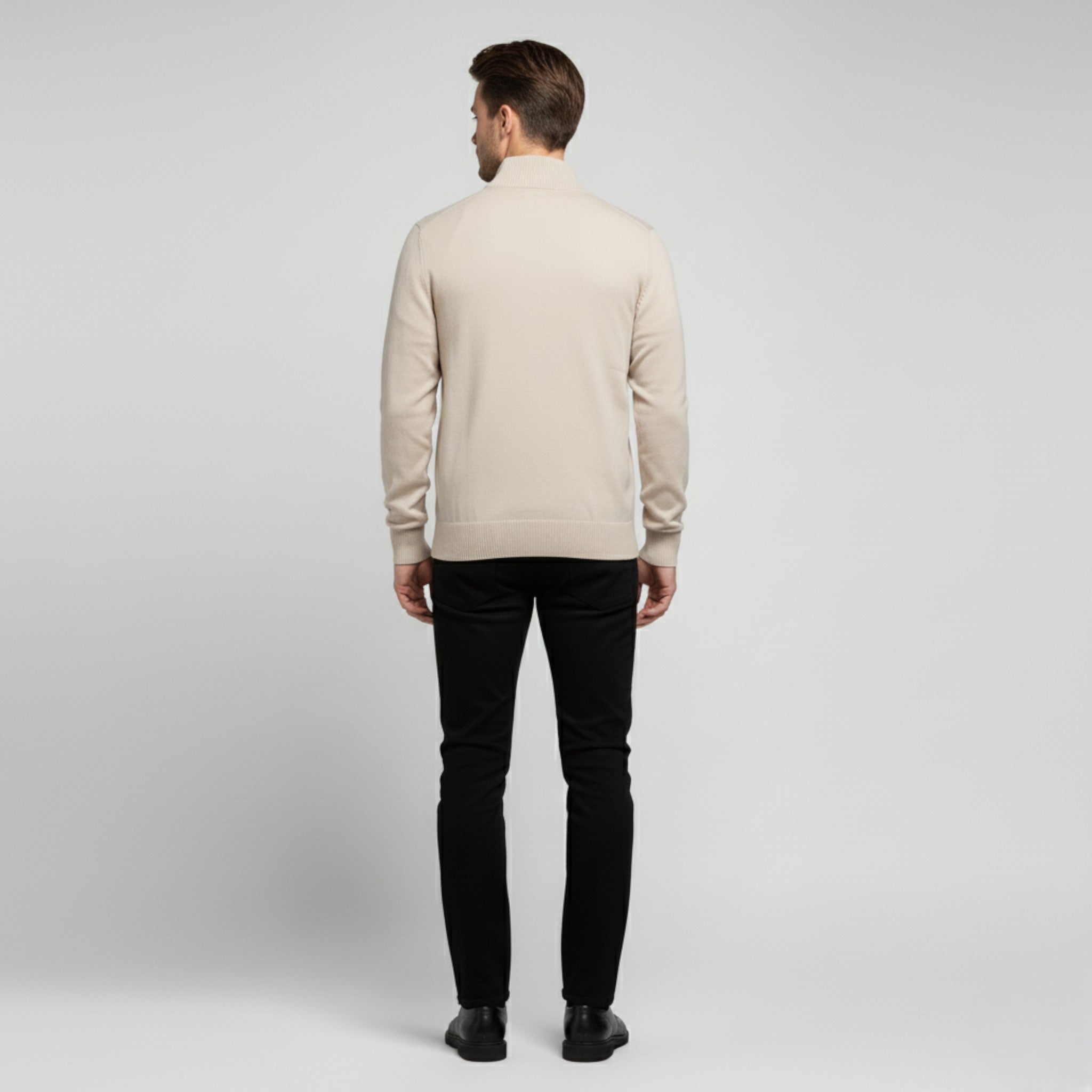 Maglione da Uomo con Mezza Zip Cotone - - Clothes clothes men Clothing cotone maglione maglione uomo men's top clothes mezza Sweater sweater men sweaters uomo - Concept Palermo