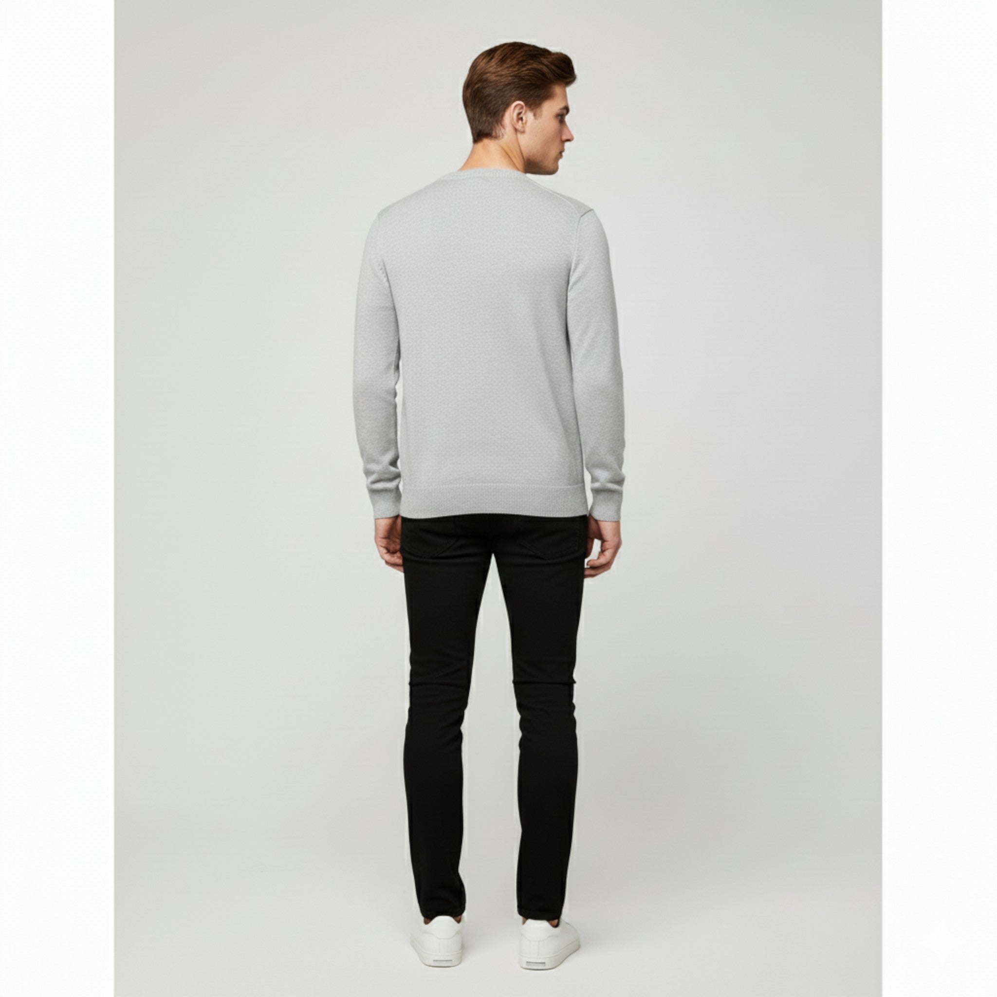 Maglione da Uomo con Scollo a V Cotone - - cotone maglione maglione uomo scollo Sweater uomo - Concept Palermo