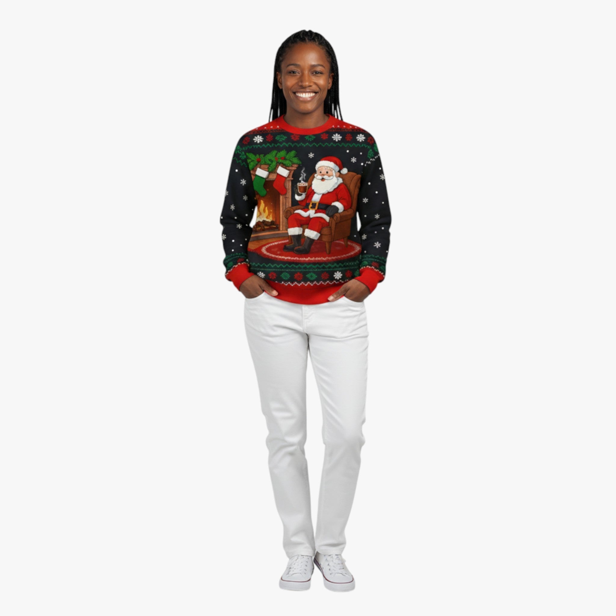 Pullover Natalizio per Uomini - per le Feste Donna - - cadeau damesmode donna feestdagen feste herenmode kersttrui lelijke trui natalizio O-hals trui outdoor festival pullover pullover natalizio sfeer uomini vrolijke kersttrui - Concept Palermo