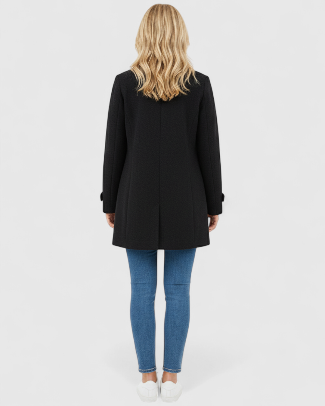 Giacca Invernale Donna con Collo Tailored - - abbinamenti chic autunno inverno collo collo tailored design con bottoni donna giacca giacca casual giacca da donna giacca elegante giacca invernale giacche da donna invernale maniche lunghe materiale dacron stile versátil tailored - Concept Palermo