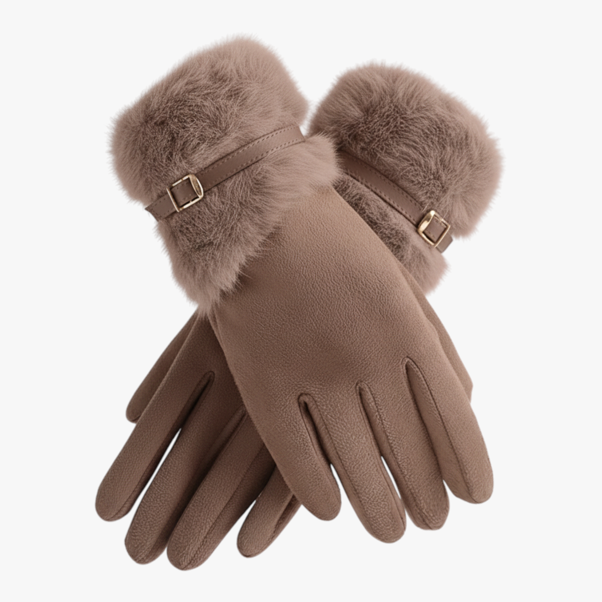 Guanti Invernali Caldi da Donna - Marrone Taglia Unica - abbigliamento invernale accessori invernali caldi donna guanti guanti antivento guanti caldi guanti ciclismo guanti con fodera in pile guanti donna guanti guida guanti invernali guanti invierno guanti moda guanti outdoor guanti peluche guanti touchscreen donna invernali - Concept Palermo
