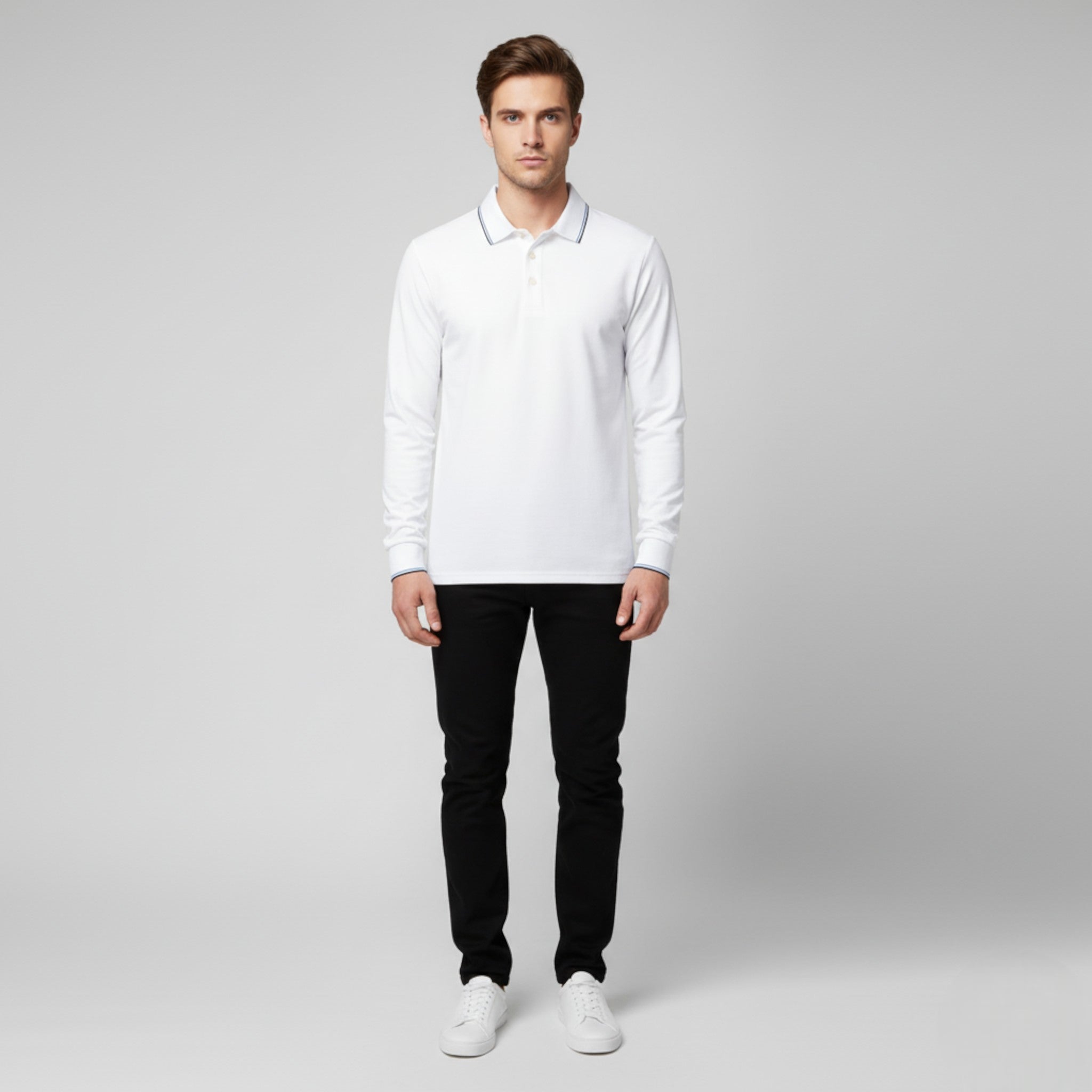 Polo da Uomo con Colletto Cotone - - Clothes clothes men Clothing colletto cotone men's top clothes polo polo uomo Sweater sweater men sweaters uomo - Concept Palermo