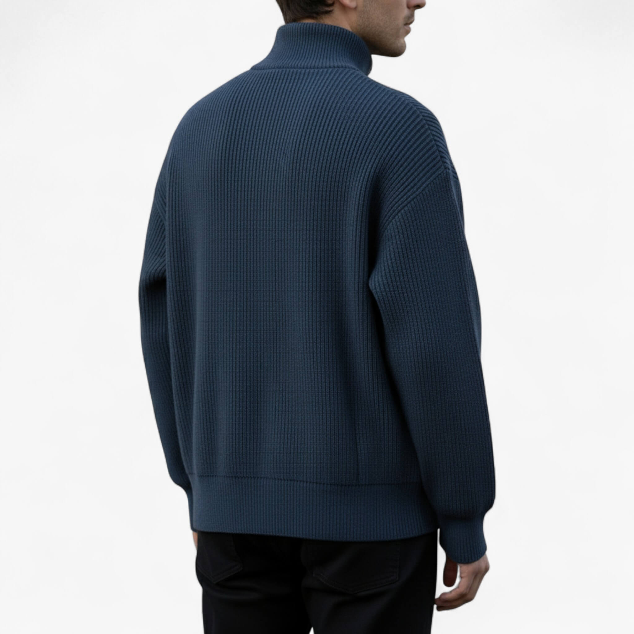 Maglione Uomo a Zip Casual - - abbigliamento quotidiano abiti smart-casual cappotto di maglia casual maglione maglione a maglia maglione a zip maglione casual maglione con cerniera maglione elegante maglione estivo maglione uomo maglioni da uomo moda maschile uomo - Concept Palermo