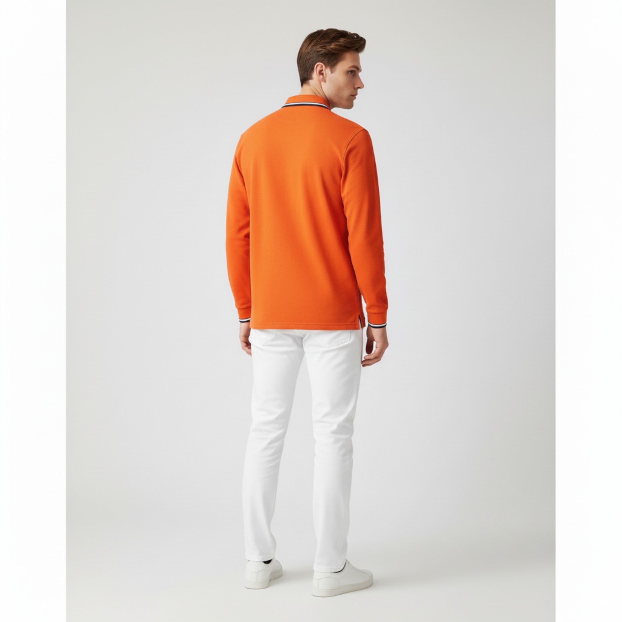 Maglietta Polo da Uomo a Maniche Lunghe - - lunghe maglietta maglietta polo maniche men's sweater polo uomo - Concept Palermo