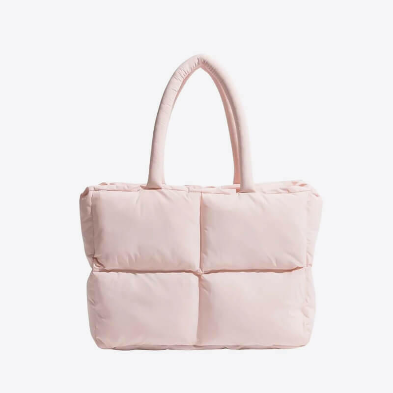 Borsa Tote Puffer Imbottita Stile di Stoccaggio - Protegge I Vostri Oggetti Con Comfort e Sicurezza Poliestere Donna - Rosa - Bags borsa borsa tote comfort donna handbags imbottita oggetti poliestere women bags Women's handbags - Concept Palermo