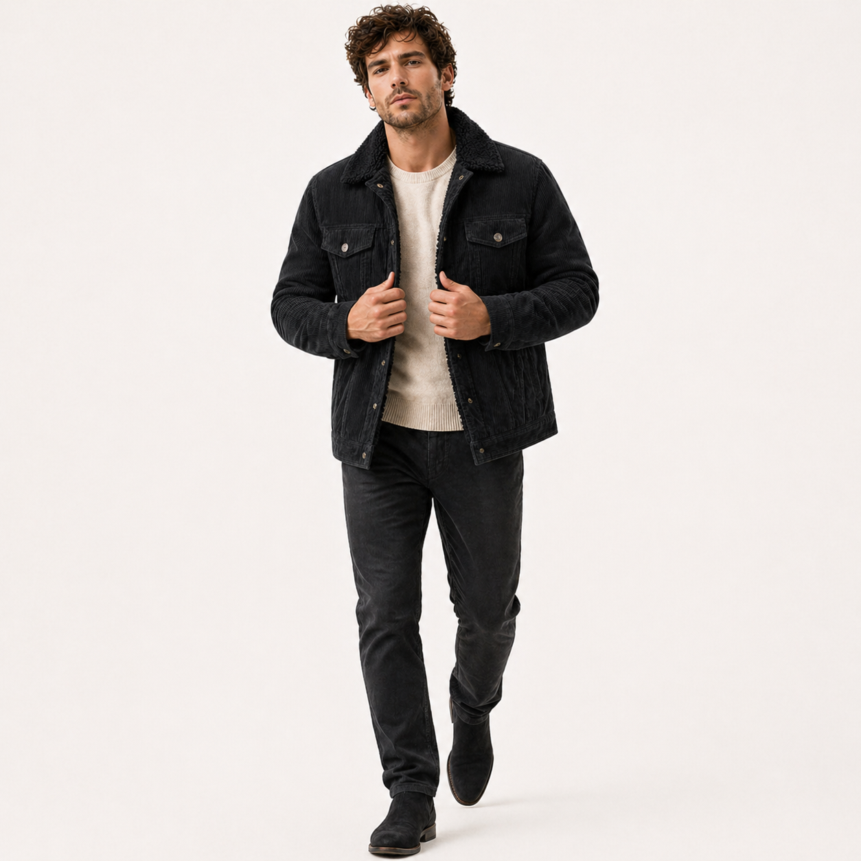 Giacca Uomo Vintage Velluto a Costine Marrone - Stile Classico e Comfort - - abbigliamento primavera costine giacca giacca autunno giacca elegante giacca must-have giacca uomo giubbotti da uomo guardaroba versatile look formale stile classico stile pratico tessuto di qualità uomo velluto velluto a costine vintage - Concept Palermo