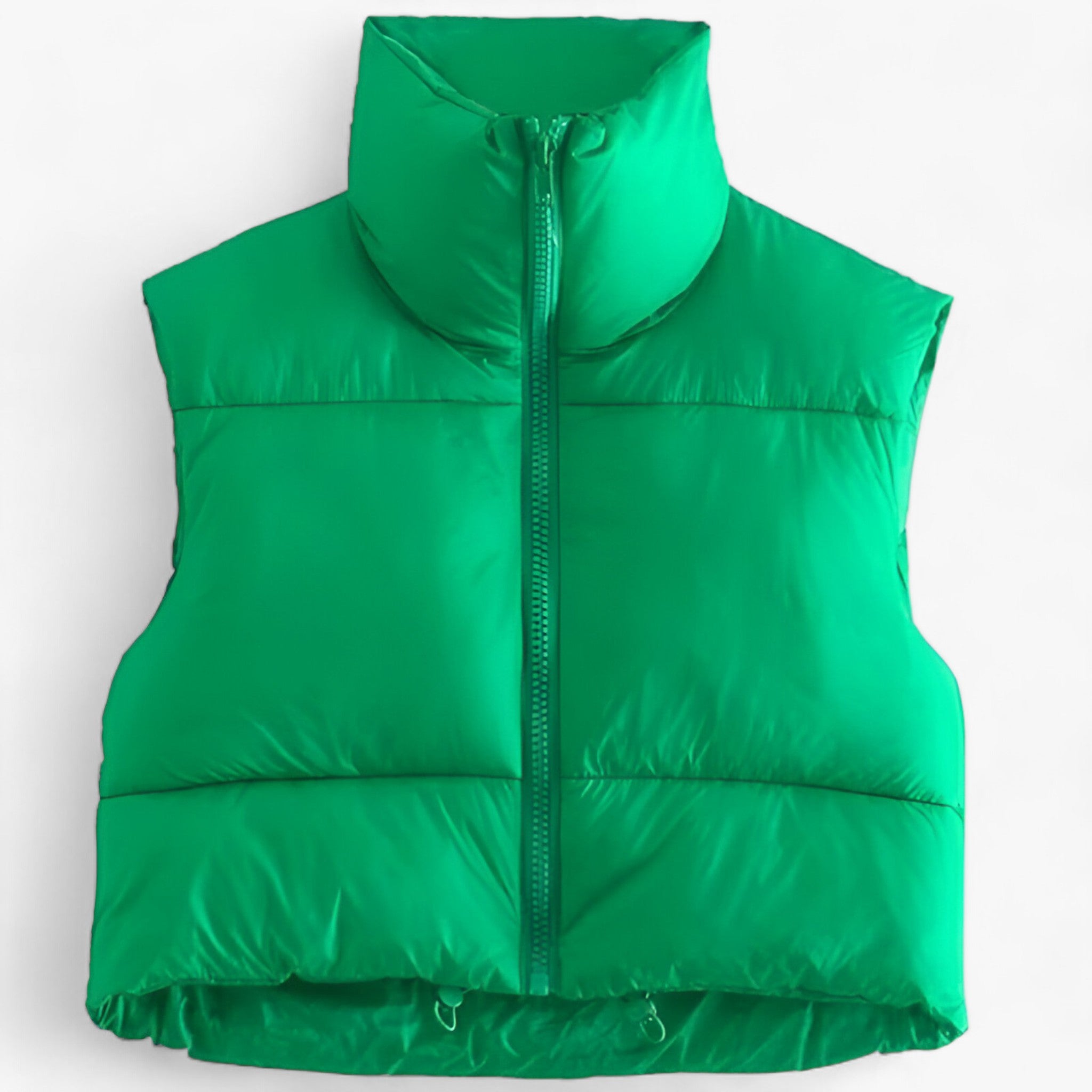 Gilet Donna Trapuntato Senza Maniche - Verde - abbigliamento caldo abbigliamento esterno da uomo donna gilet gilet donna gilet elegante gilet invernale gilet trapuntato isolamento termico maniche moda inverno outfit invernale stile moderno trapuntato veste versatile - Concept Palermo