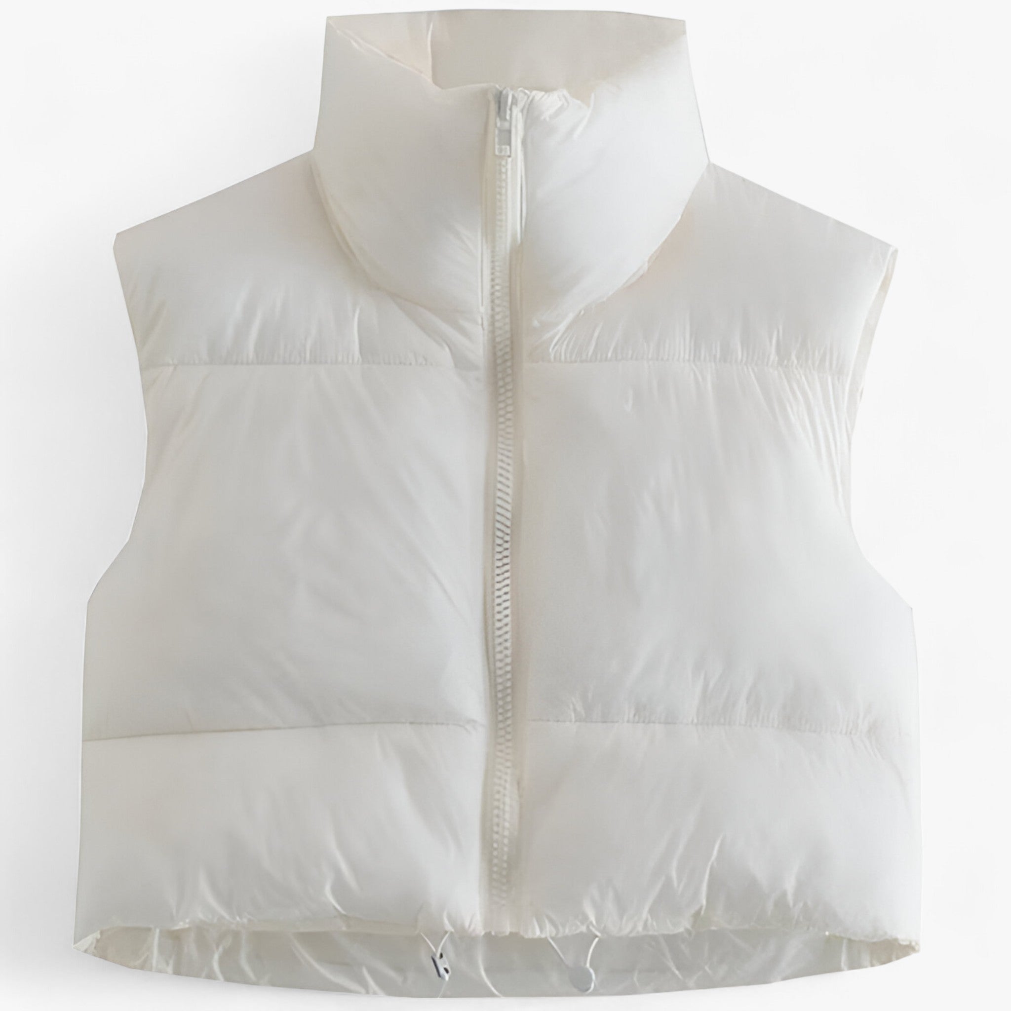 Gilet Donna Trapuntato Senza Maniche - Bianco - abbigliamento caldo abbigliamento esterno da uomo donna gilet gilet donna gilet elegante gilet invernale gilet trapuntato isolamento termico maniche moda inverno outfit invernale stile moderno trapuntato veste versatile - Concept Palermo