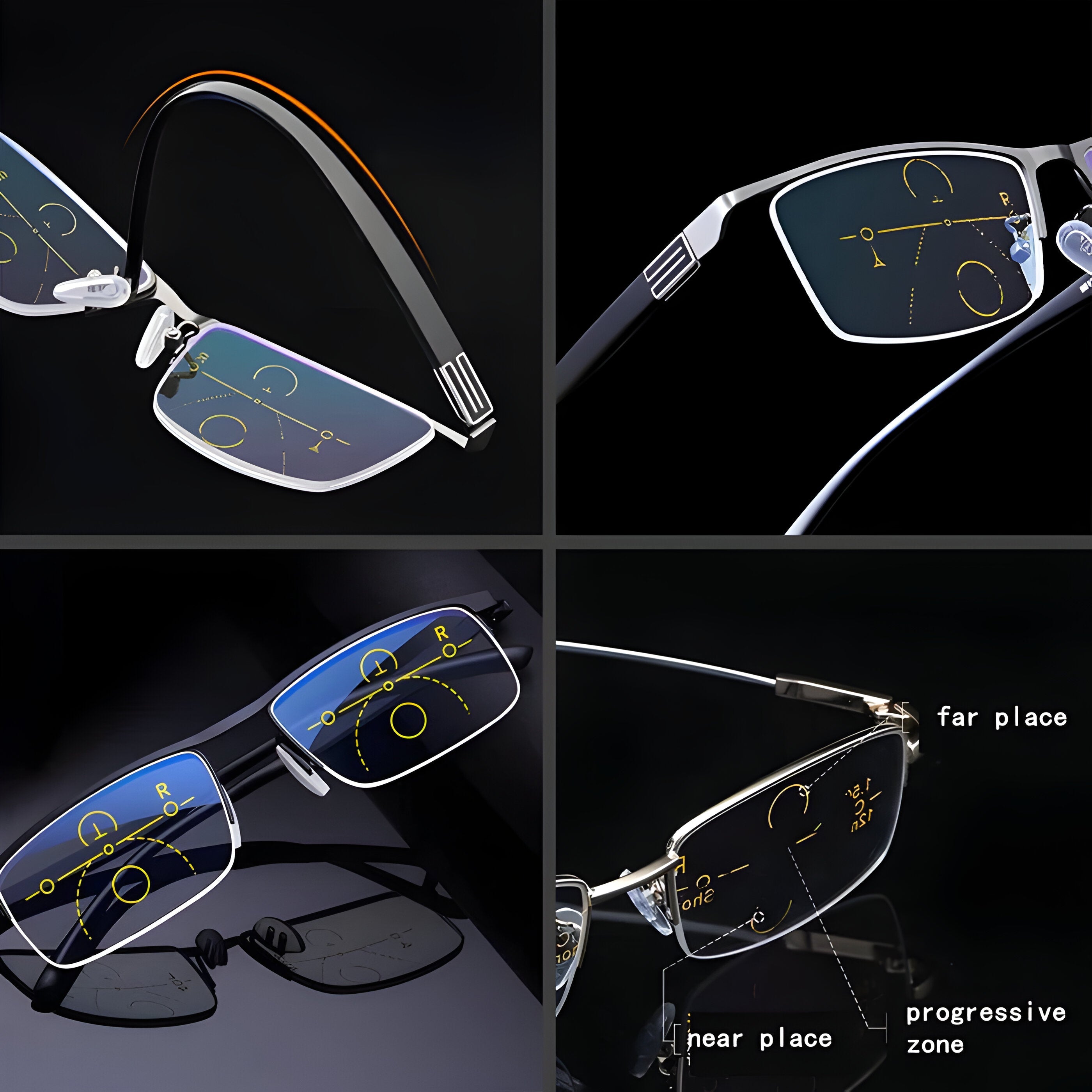 Occhiali da Lettura Intelligenti™ Uomo - - glasses intelligenti lettura lumi | occhiali da lettura intelligenti™ - € occhiali occhiali lettura reading glasses unisex uomo - Concept Palermo