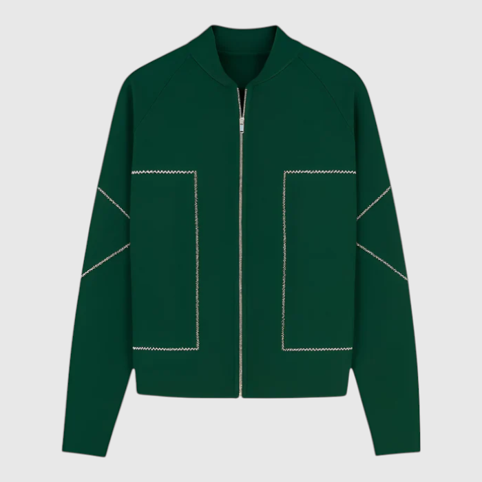Giacca da Donna con Cerniera – Leggera e di Stile - Verde - cerniera donna giacca giacca autunnale donna giacca casual donna giacca donna giacca donna con cerniera giacca elegante donna giacca leggera donna giacca pratica con zip giacche da donna leggera stile - Concept Palermo