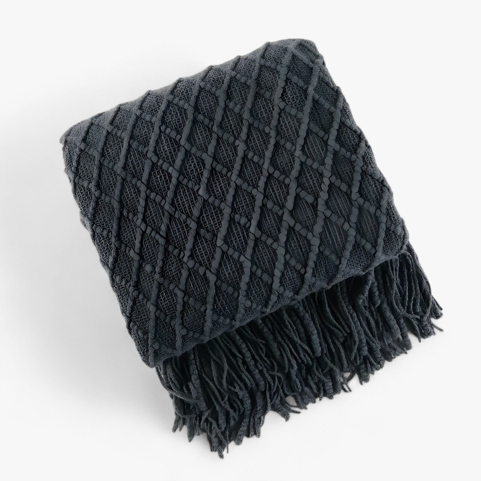 Coperta in cashmere nordico comoda - Grigio scuro nero 127x172cm - Blanket Blankets cashmere comoda coperta coperta cashmere home & garden nordico - Concept Palermo