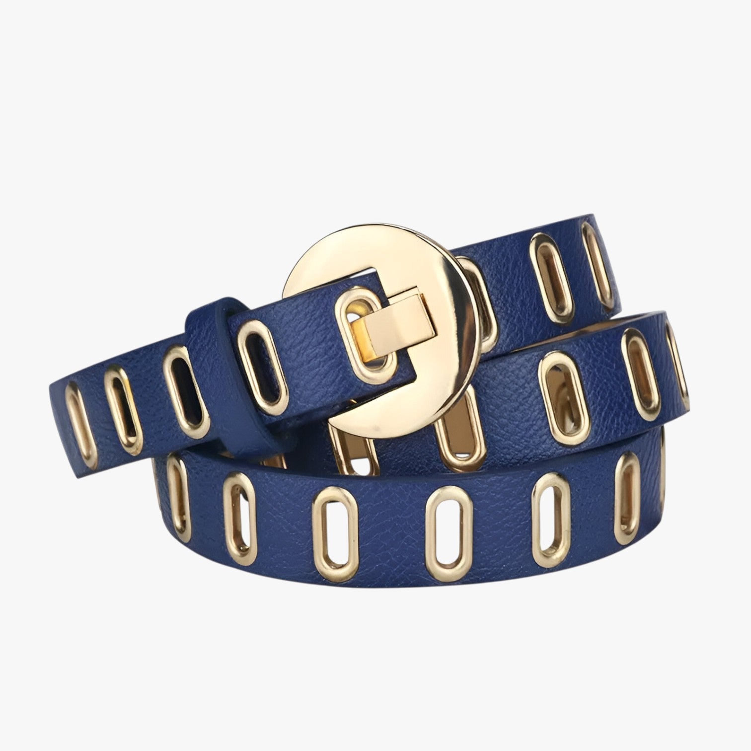 Cintura Grunge Donna Regolabile Stile Punk con Fibbia in Lega - blu - Belts belts for woman cintura cintura grunge donna fibbia grunge lega punk regolabile waist belt for women Womens belt - Concept Palermo