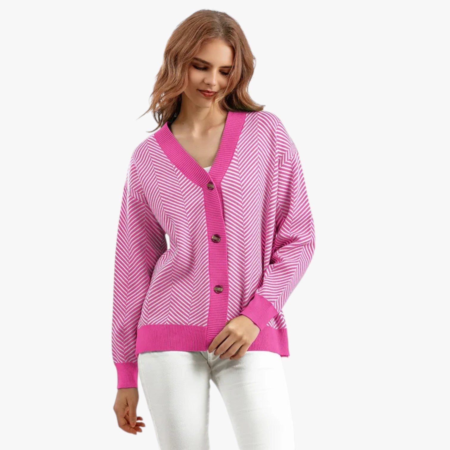 Cardigan con scollo a V da donna - Leggero ed per l'autunno Nero - - autunno cardigan cardigan scollo donna leggero scollo Sweater sweater women sweaters & cardigans women's sweater - Concept Palermo