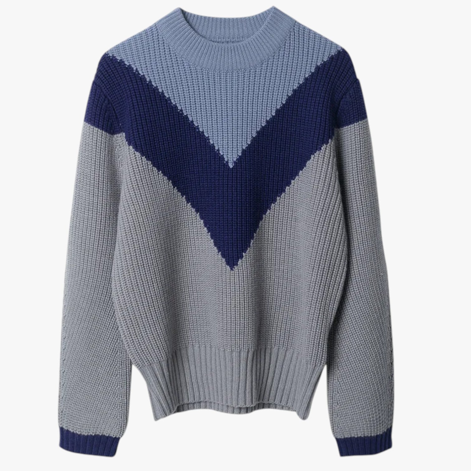 Calore avvolgente - Maglione in alpaca blu lavorato a maglia grossa Rosso Lana Uomo - Grigio Blu M - alpaca avvolgente calore calore avvolgente grossa lana lavorato maglia Sweater sweater women sweaters & cardigans - Concept Palermo