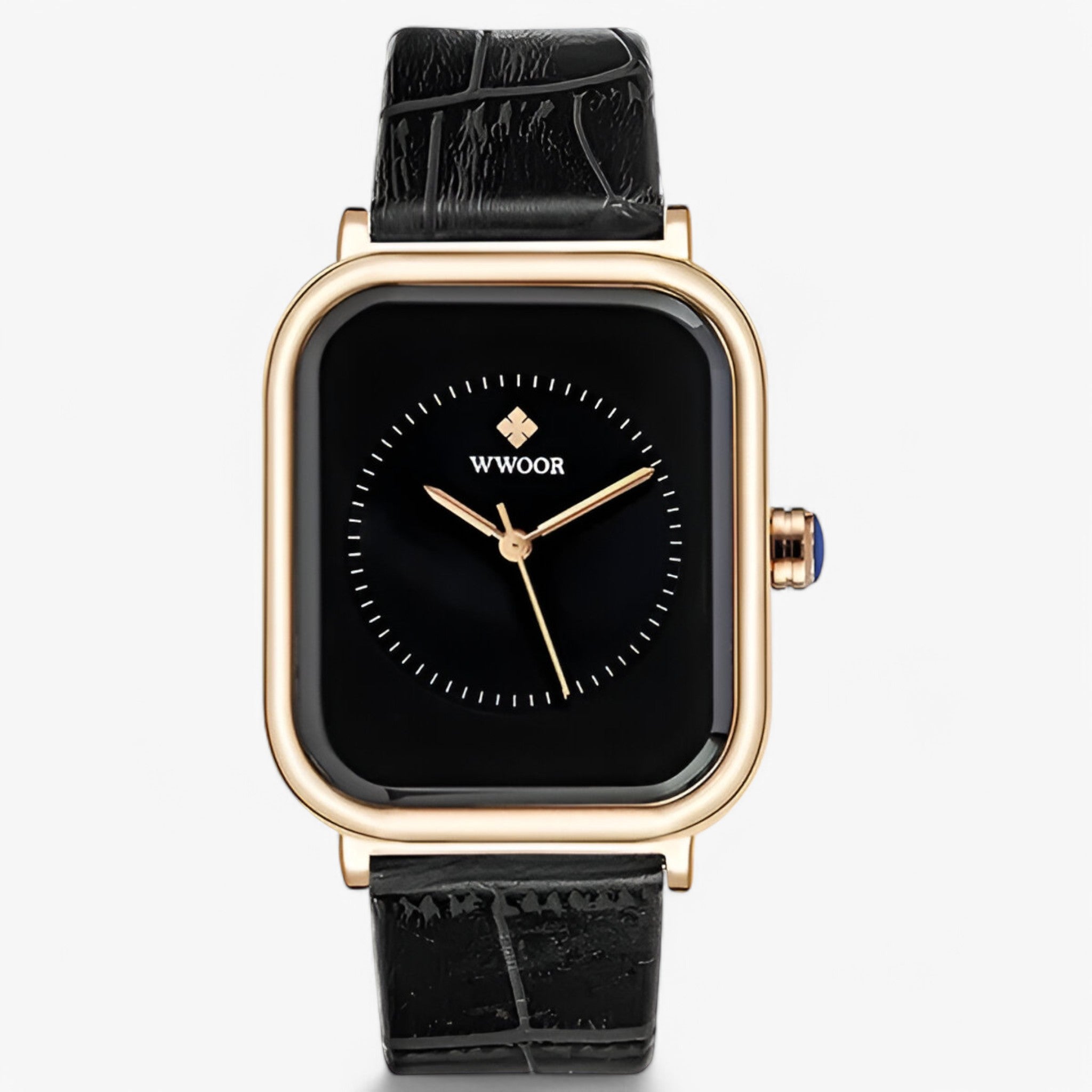 Orologio di lusso con bracciale in pelle Donna - nera - bracciale donna female watch orologio orologio bracciale pelle watch for women watches - Concept Palermo
